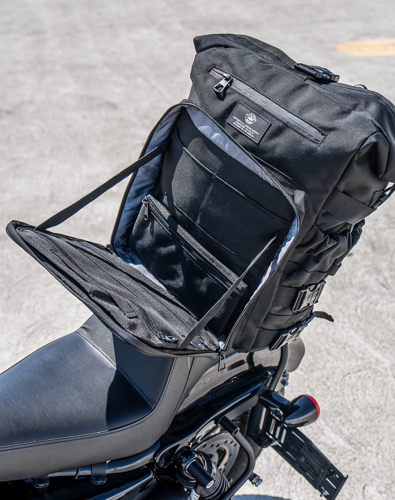 32L - Renegade XL Ducati Motorcycle Sissy Bar Bag - Image 6