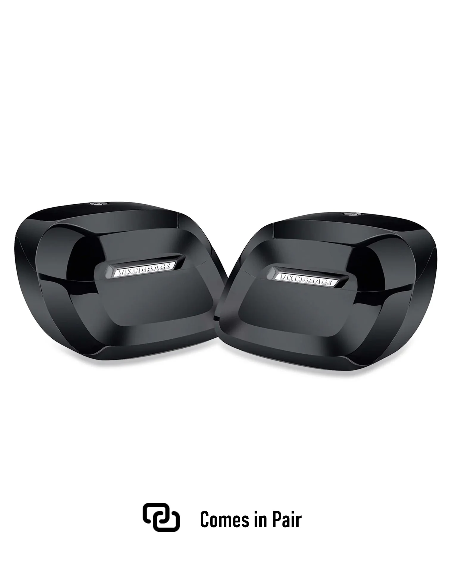 40L - Lamellar Raven Extra Large Painted Hard Saddlebags for Harley Softail Deluxe FLDE - Image 5