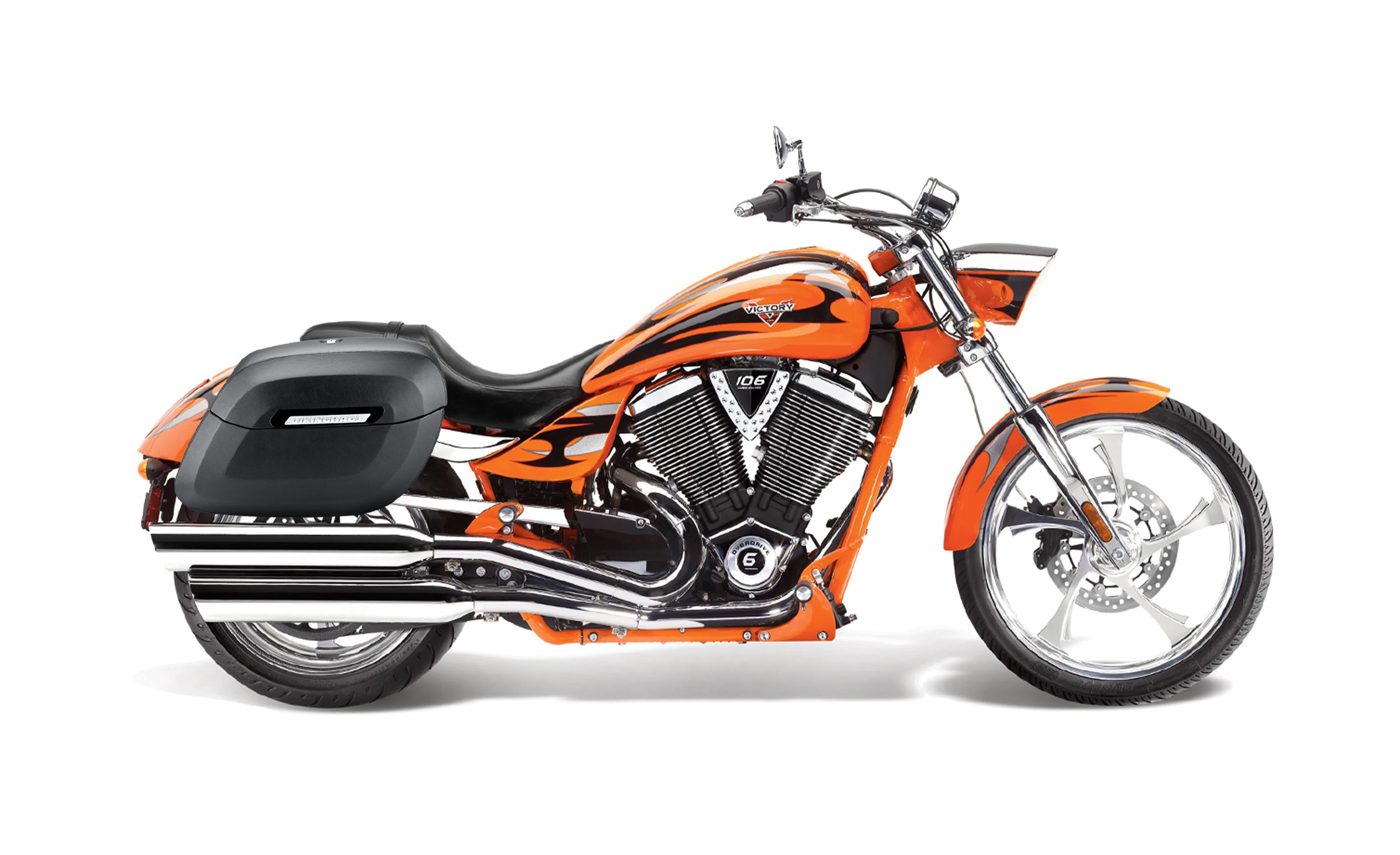 40L - Lamellar Raven Extra Large Victory Jackpot Matte Hard Saddlebags - Image 2