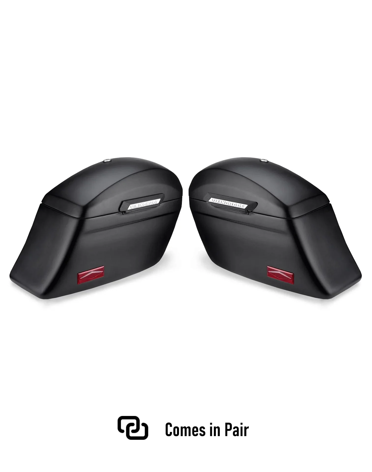 44L - Lamellar Stallion Extra Large Matte Hard Saddlebags for Harley Softail Deluxe FLDE - Image 5