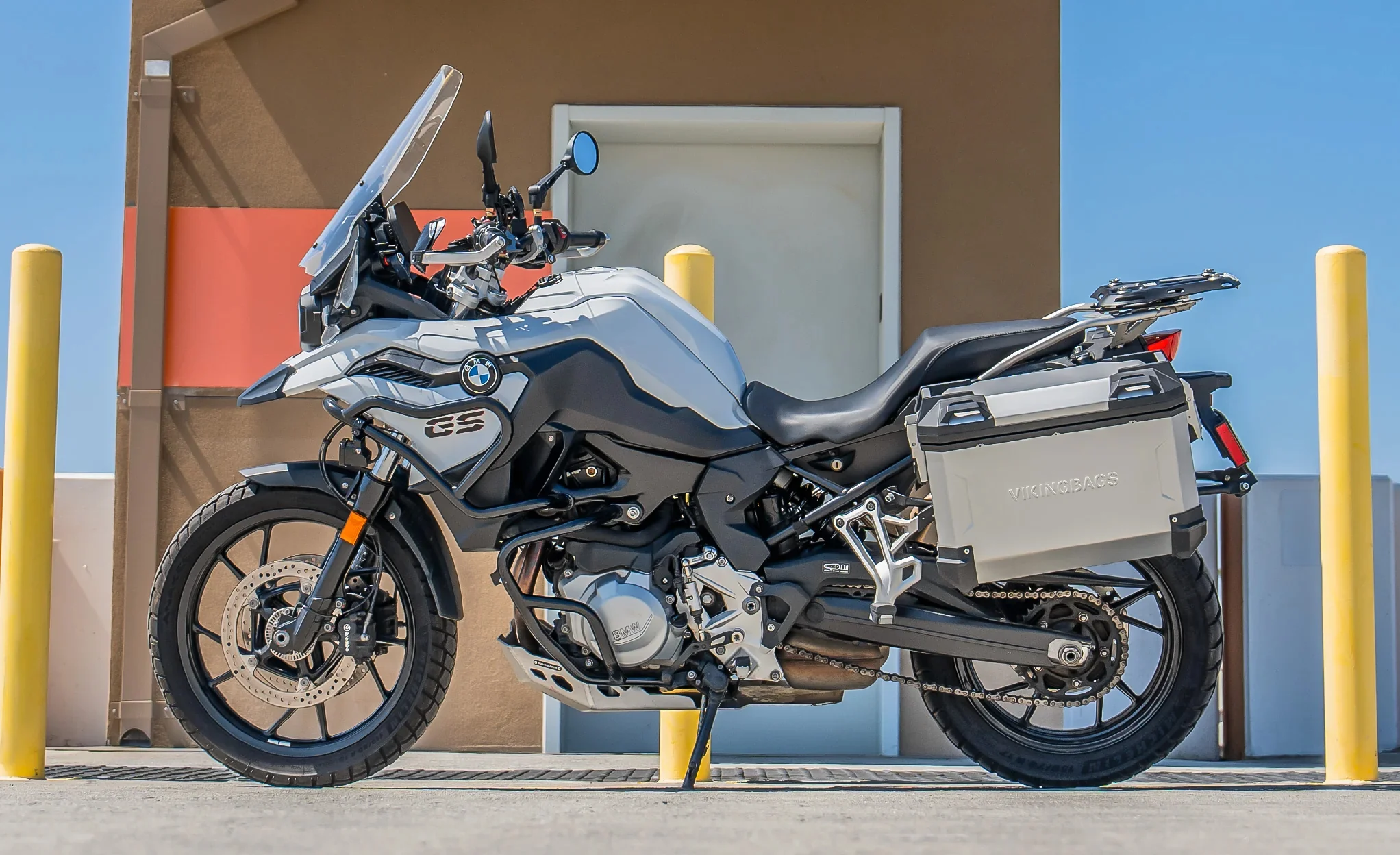 45L - Apex XL BMW F 750 GS Aluminum Side Cases Silver - Image 2