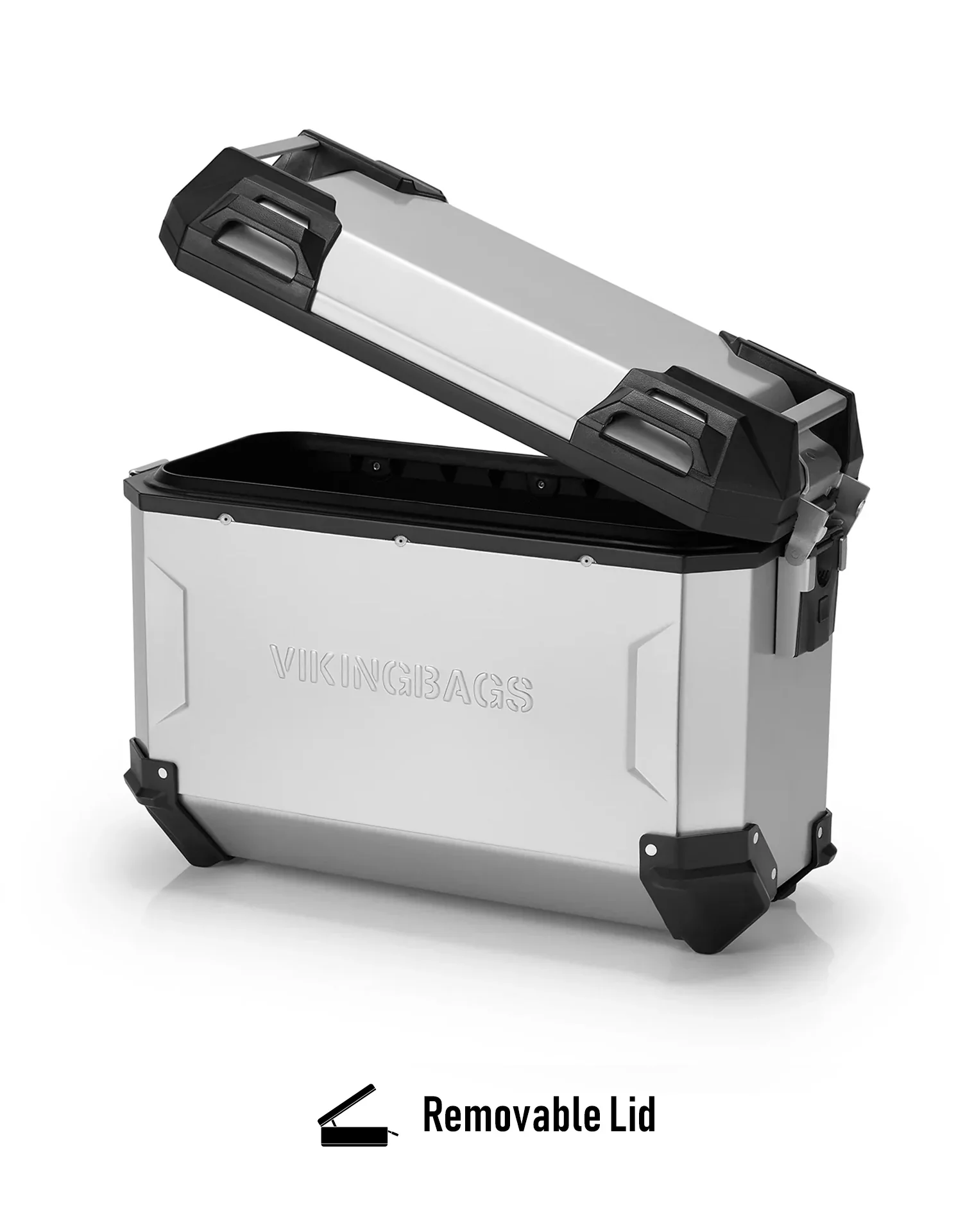 45L - Apex XL BMW F 850 GS Aluminum Side Cases Silver - Image 12
