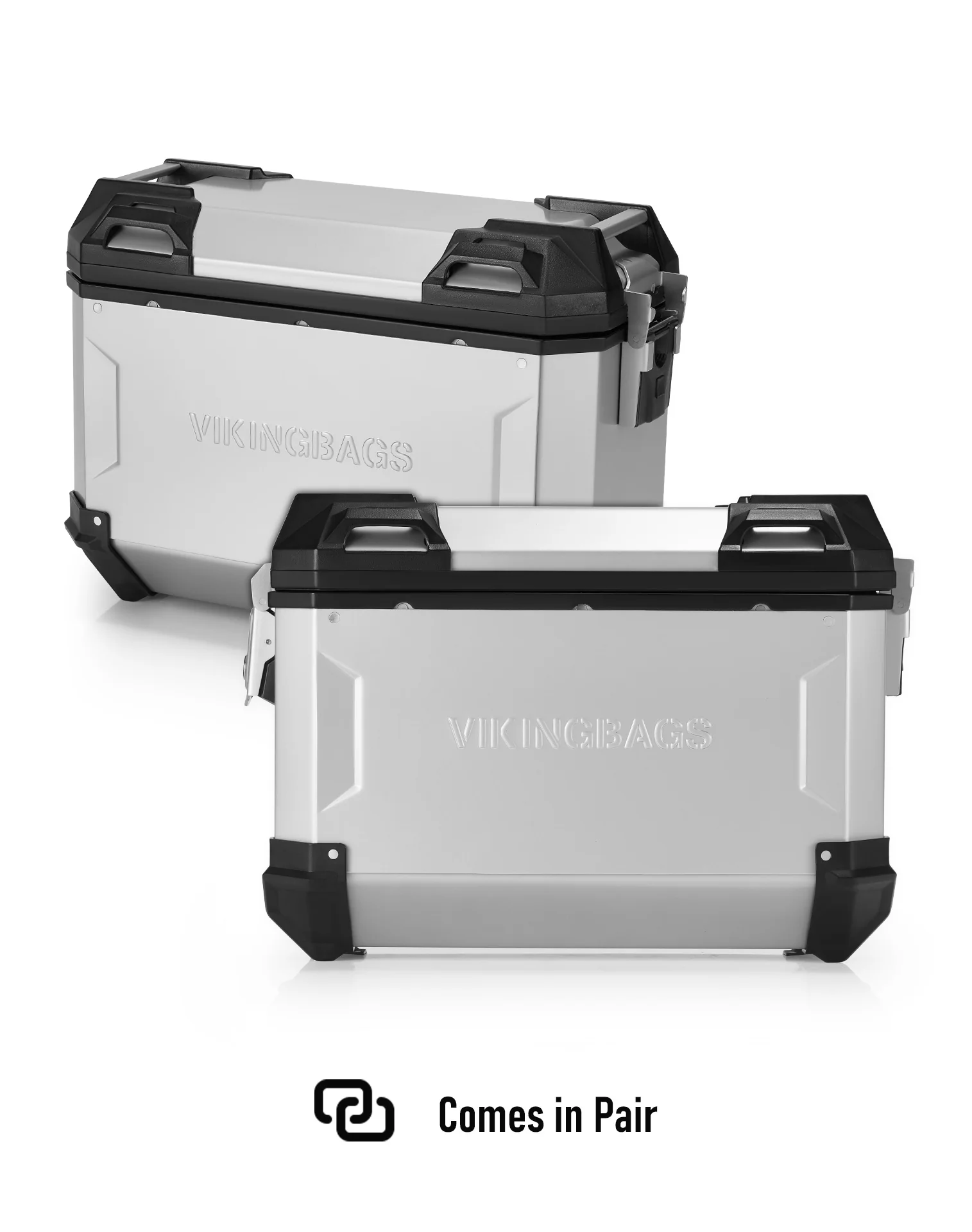 45L - Apex XL Honda CRF1100L Africa Twin ADV Sports ES Aluminum Side Cases Silver - Image 9
