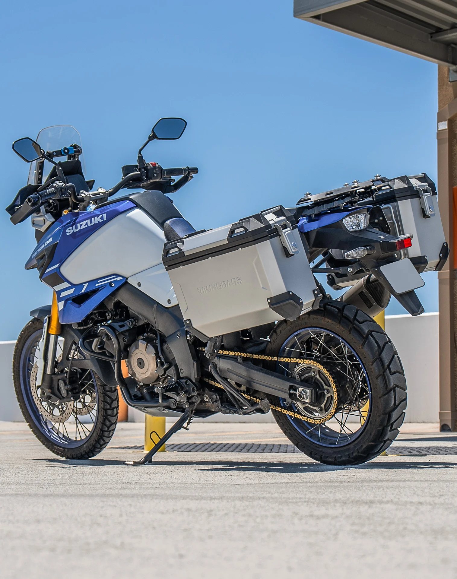 45L - Apex XL Suzuki V-Strom 1050 Aluminum Side Cases Silver - Image 3
