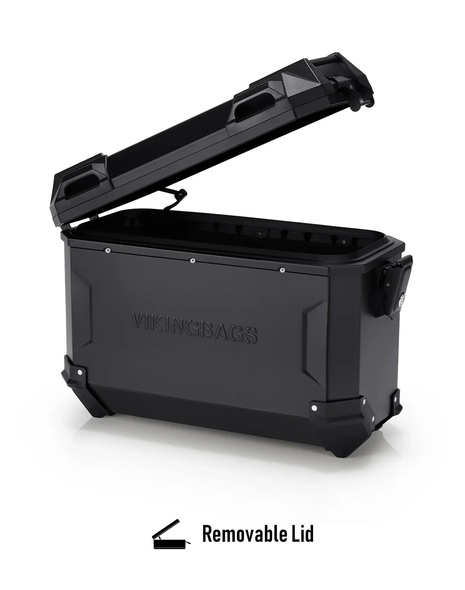 45L - Apex XL Triumph Tiger 1200 Motorcycle Side Cases Black - Image 8