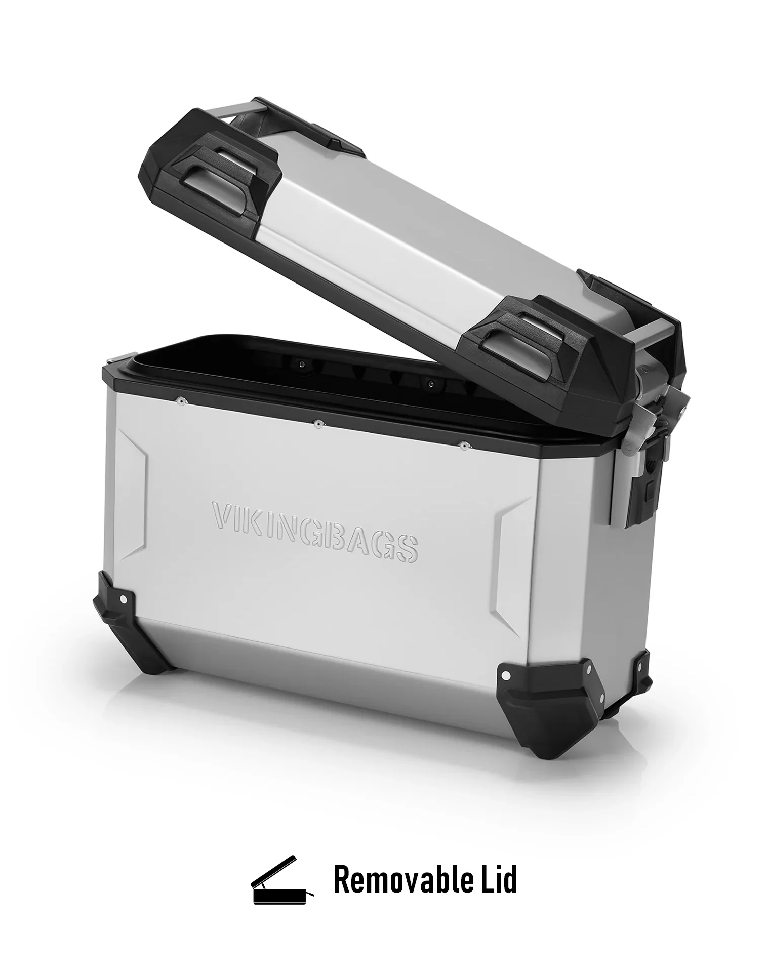 45L - Apex XL Triumph Tiger 900 Aluminum Side Cases Silver - Image 12