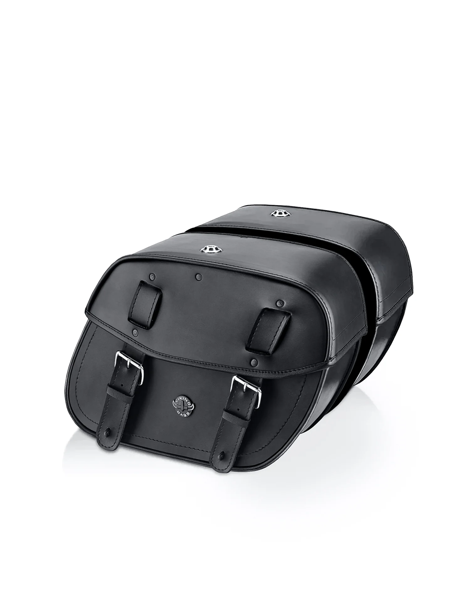 25L - Arch Large Shock Cutout Leather Motorcycle Saddlebags for Harley Sportster 883 Iron XL883N