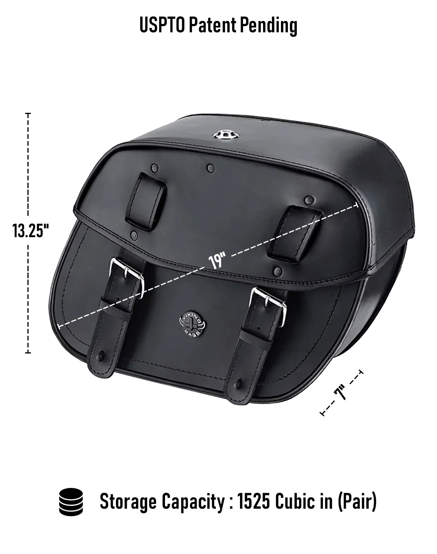 25L - Arch Large Shock Cutout Leather Motorcycle Saddlebags for Harley Sportster Super Low XL883L - Image 3