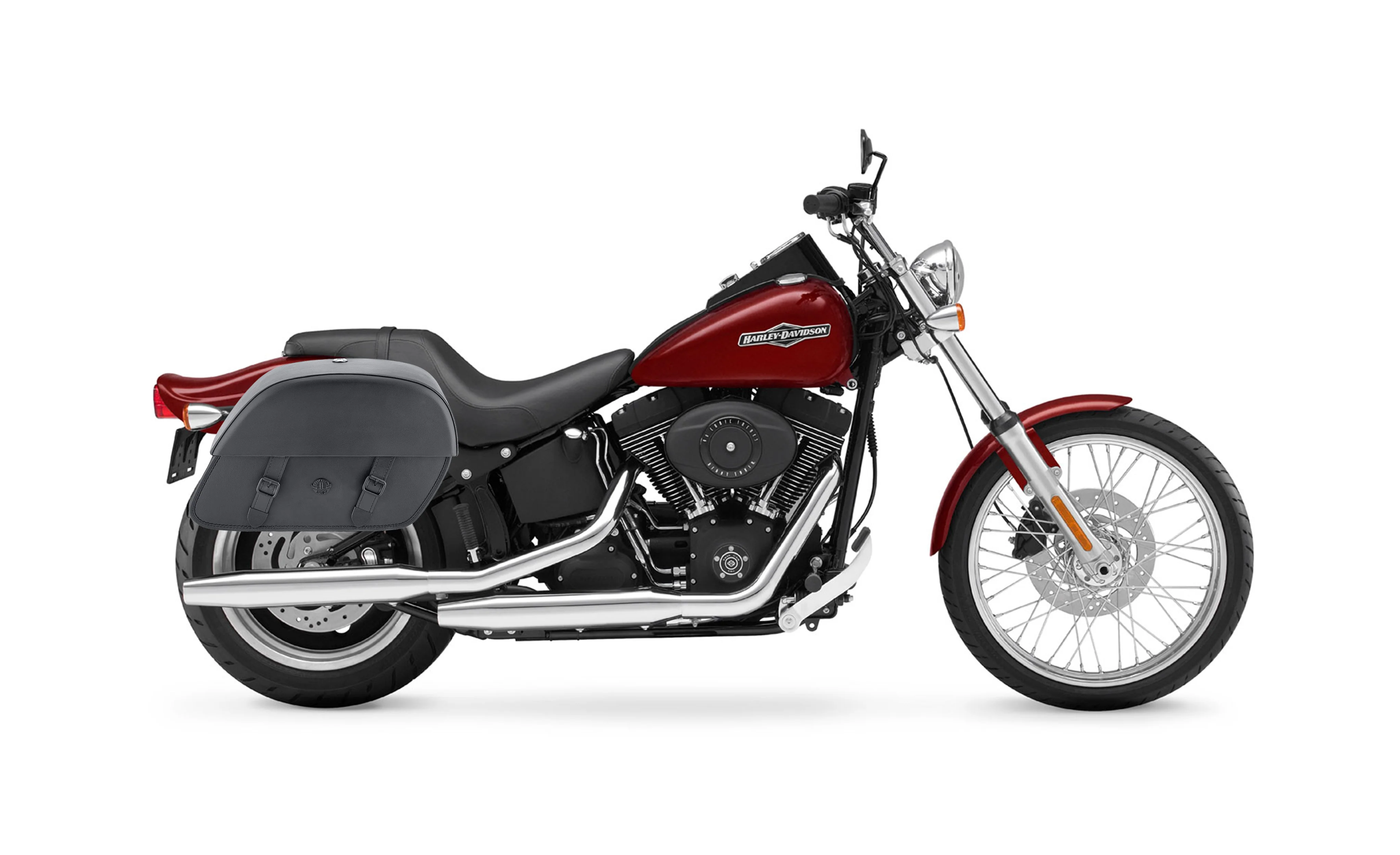 28L - Baelor Medium Hard Mount Saddlebags for Harley Softail Night Train FXSTB/I - Image 2