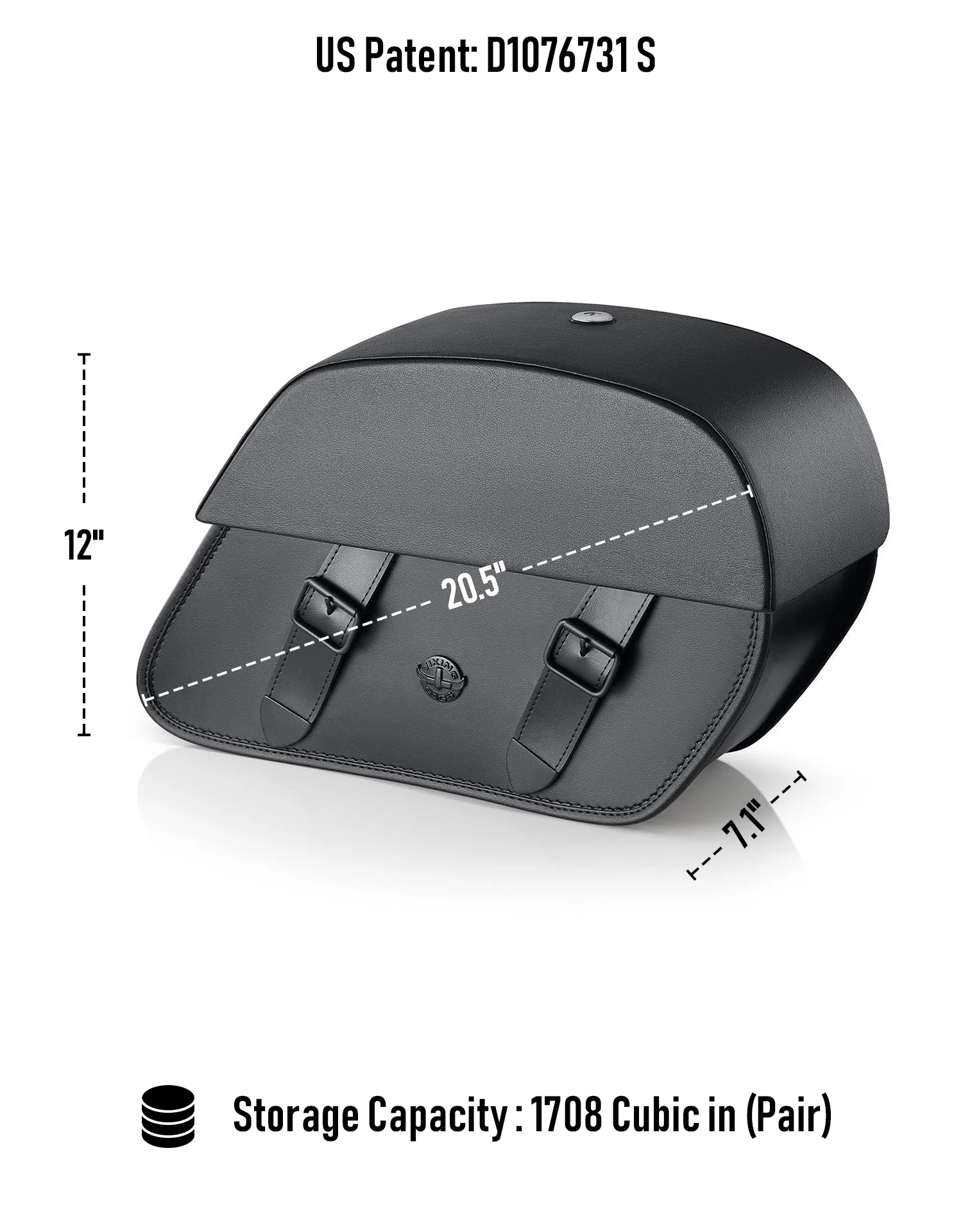 28L - Baelor Medium Hard Mount Saddlebags for Harley Softail Street Bob FXBB/S - Image 5