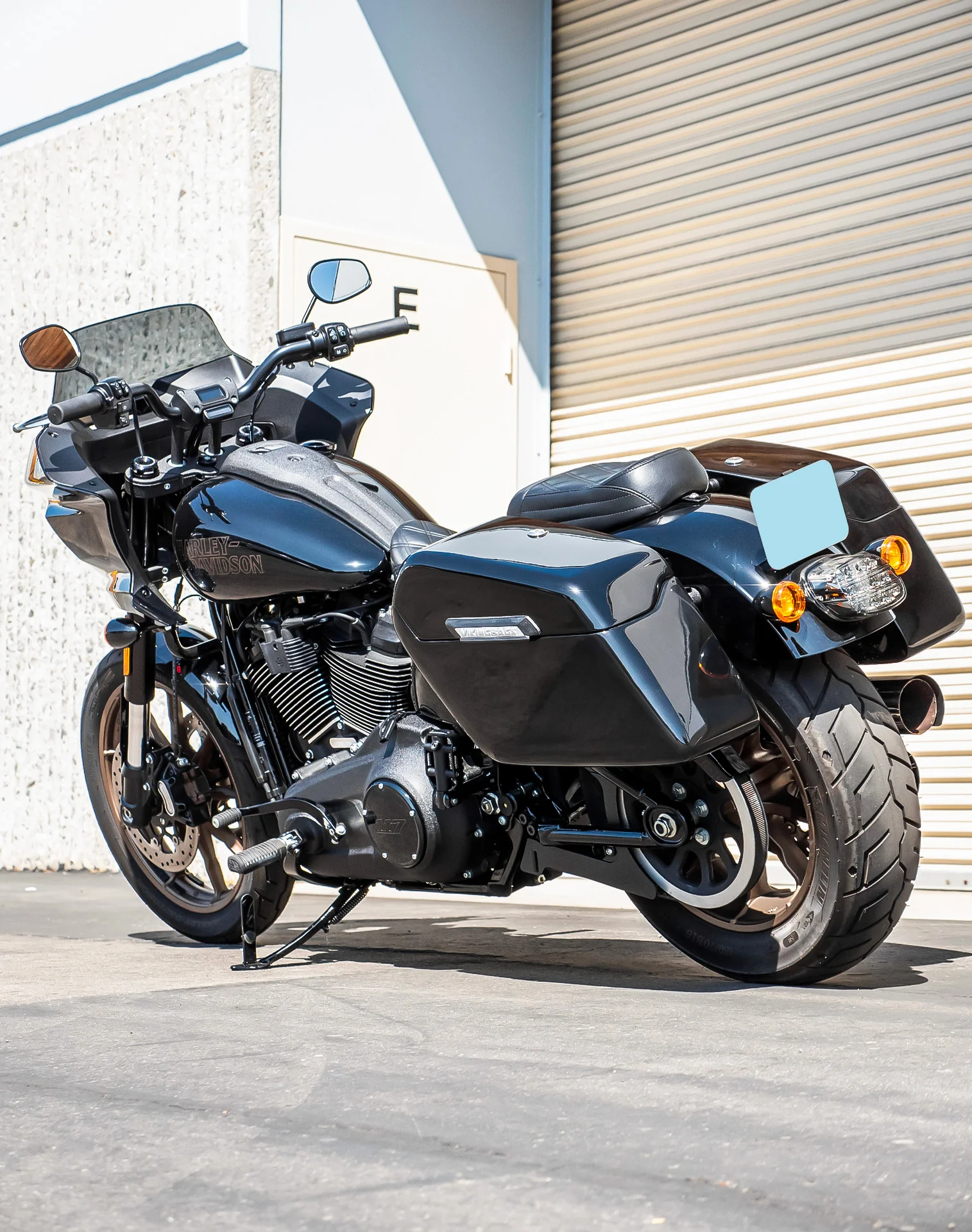 42L - Baldur Extra Large Painted Hard Saddlebags for Harley Softail Low Rider ST FXLRST - Image 3