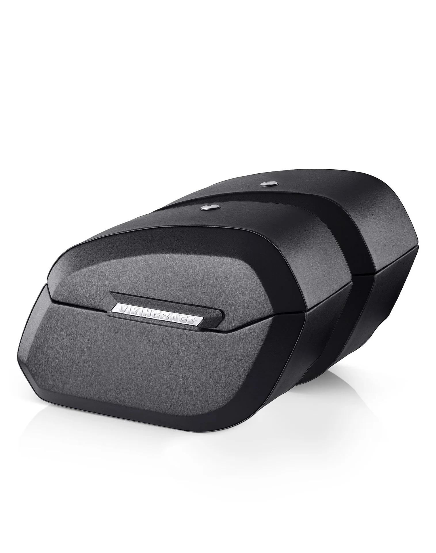 32L - Darkin Large Quick Mount Leather Wrapped Hard Saddlebags for Harley Softail Low Rider FXLR