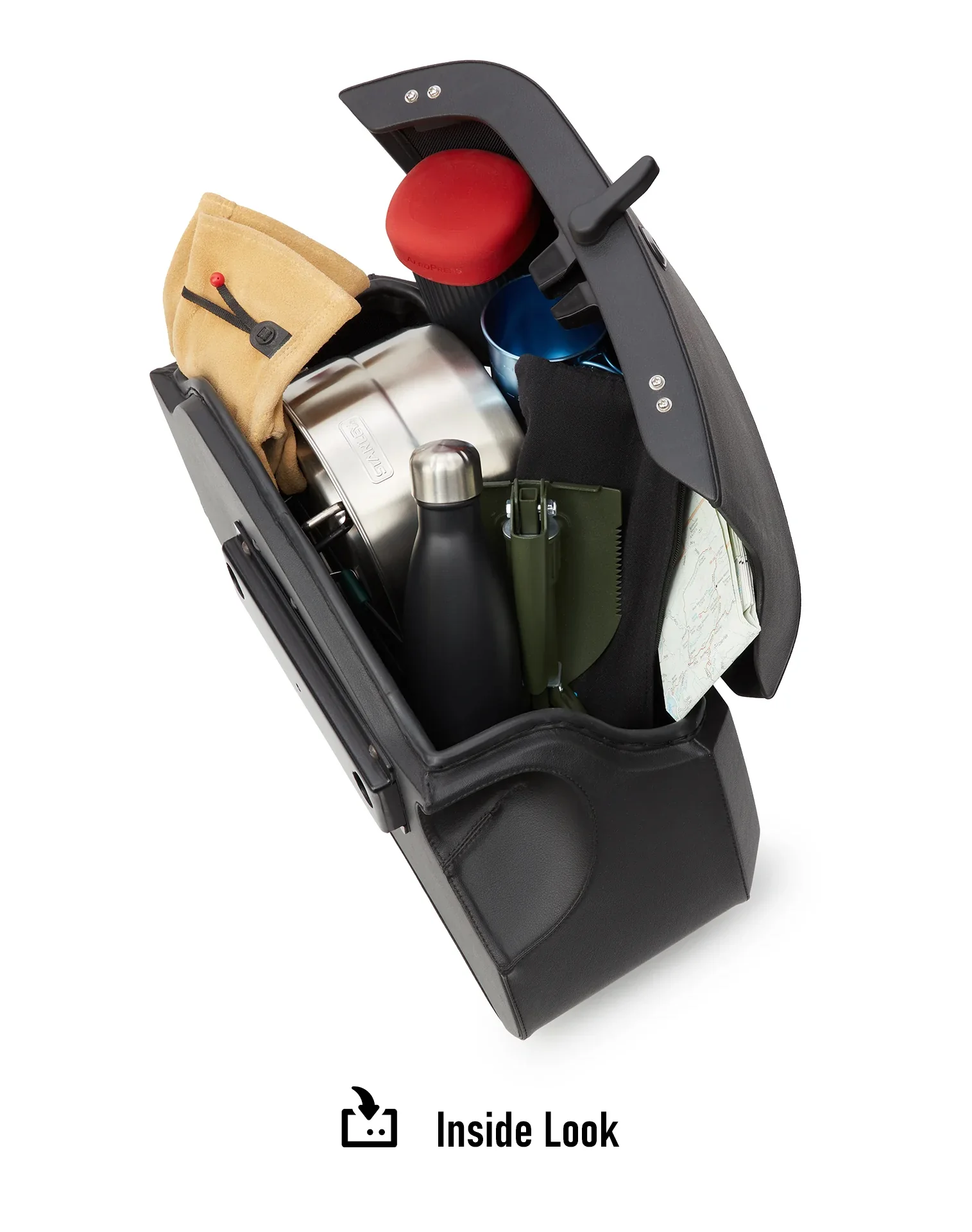 32L - Darkin Large Quick Mount Leather Wrapped Hard Saddlebags for Harley Softail Standard FXST - Image 11