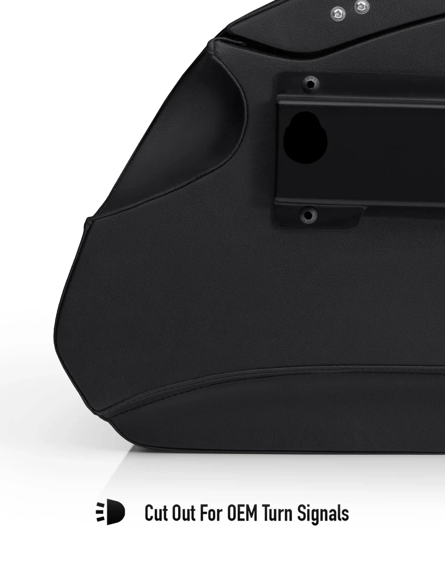 32L - Darkin Large Quick Mount Leather Wrapped Hard Saddlebags for Harley Softail Standard FXST - Image 12