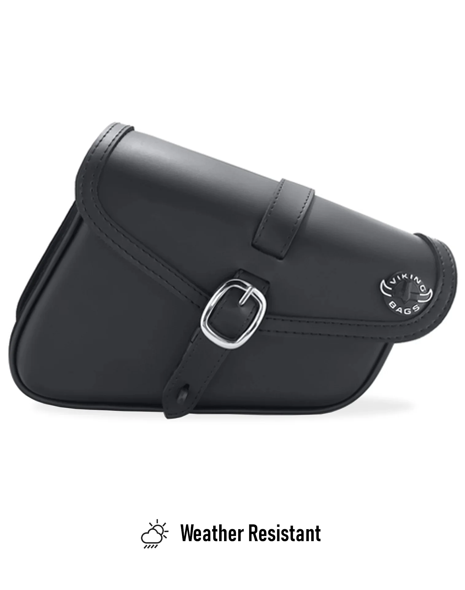 2L - Diablo Plain Leather Motorcycle Left Solo Bag For Harley Softail Fat Bob FXFB/S - Image 8