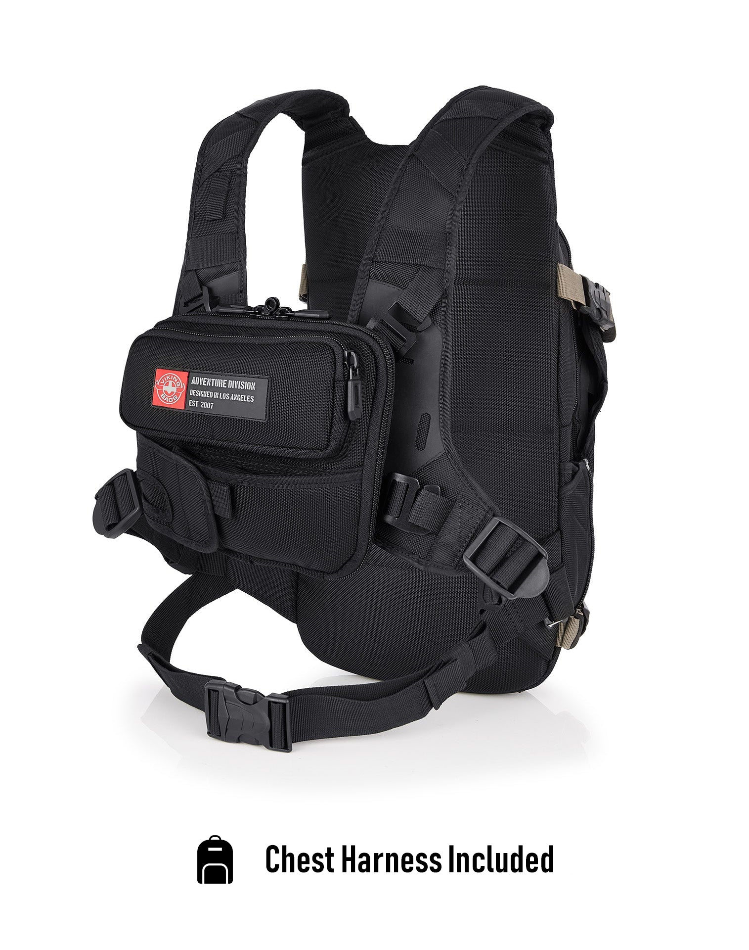 12L - Explorer Harley Davidson Adventure Touring Backpack with Chest Harness - Image 4