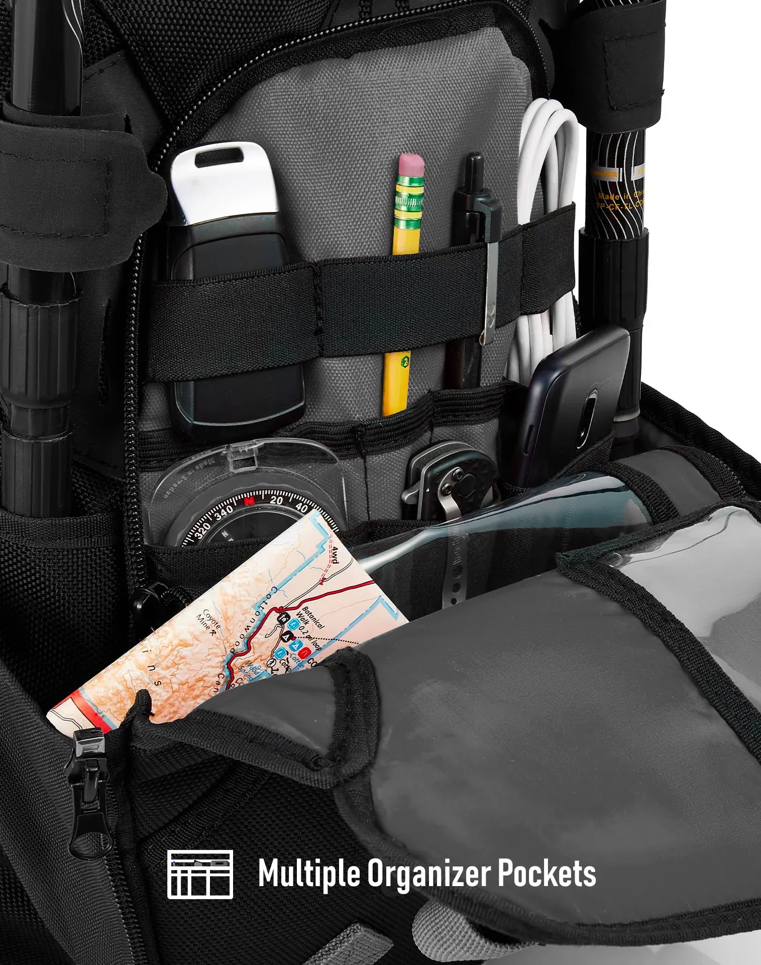 12L - Explorer Triumph Adventure Touring Backpack with Chest Harness - Image 10