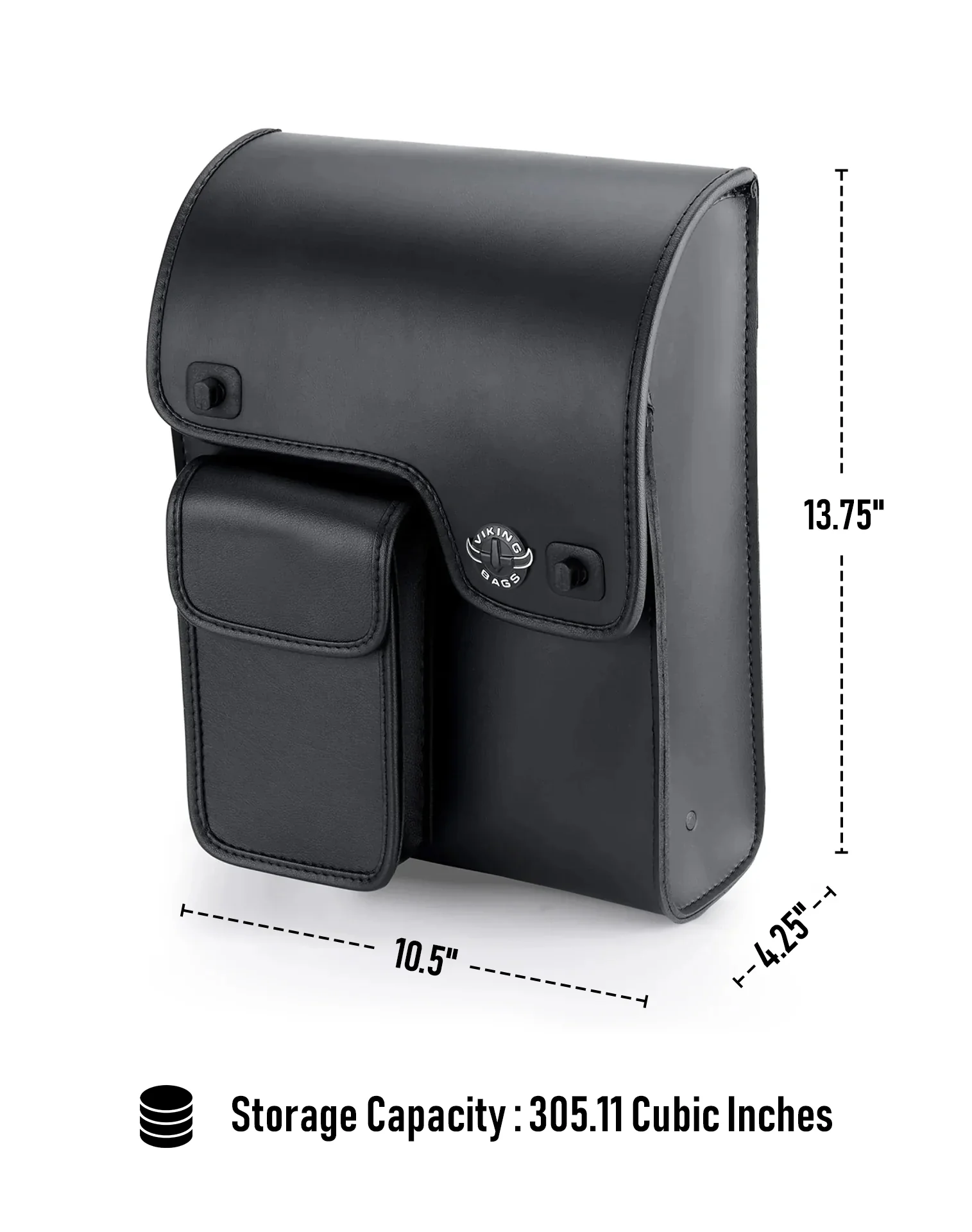 5L - Fatman Motorcycle Solo Bag For Harley Softail - Image 4