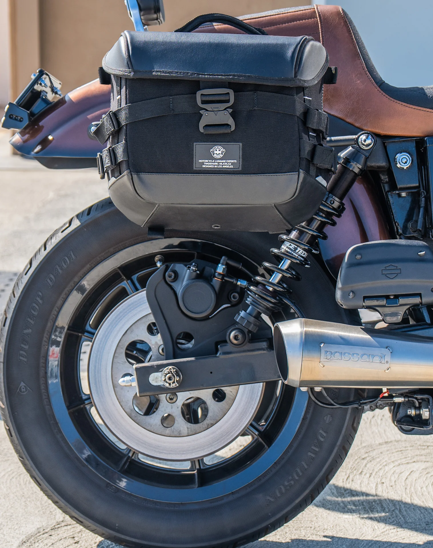 10L - Incognito Quick Mount Small Solo Saddlebag (Right Only) for Harley Dyna Super Glide FXD/I - Image 4