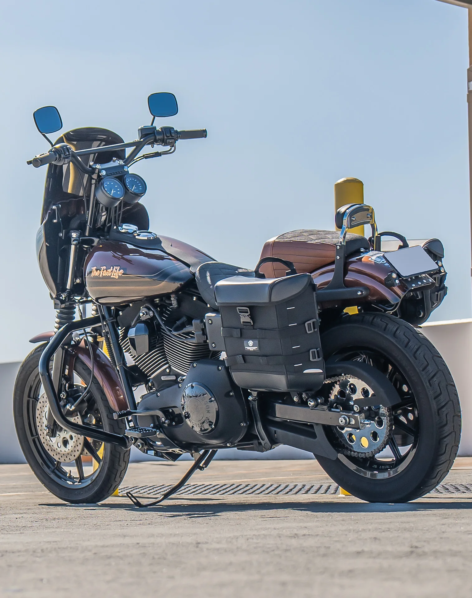 15L - Incognito Quick Mount Medium Solo Saddlebag (Left Only) for Harley Dyna Super Glide FXD/I - Image 3
