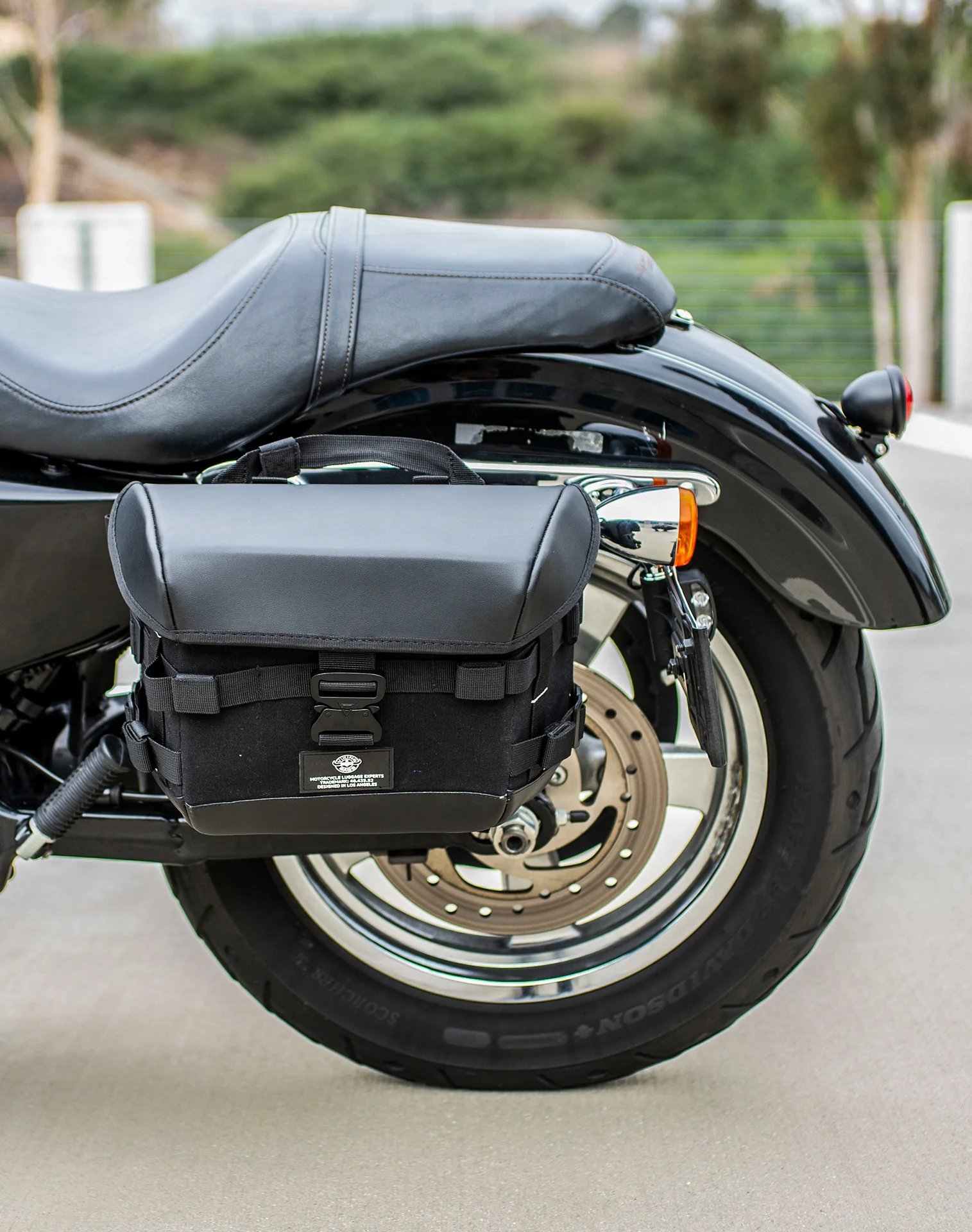 10L - Incognito Quick Mount Small Solo Motorcycle Saddlebag (Left Only) for Harley Sportster 1200 Custom XL1200C/XLH1200C/XL50 - Image 4