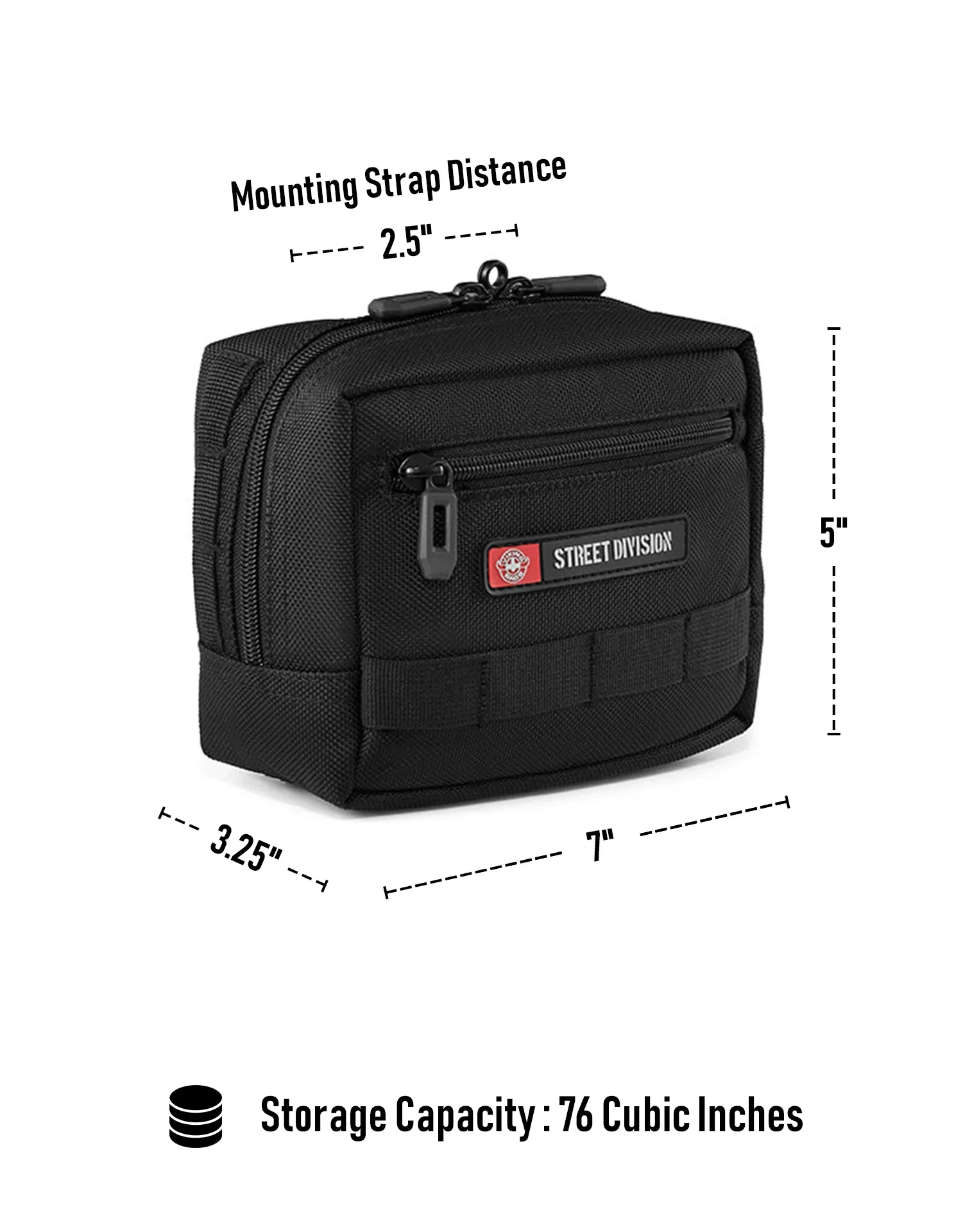 1L - Incognito Victory Motorcycle Handlebar Bag - Image 3