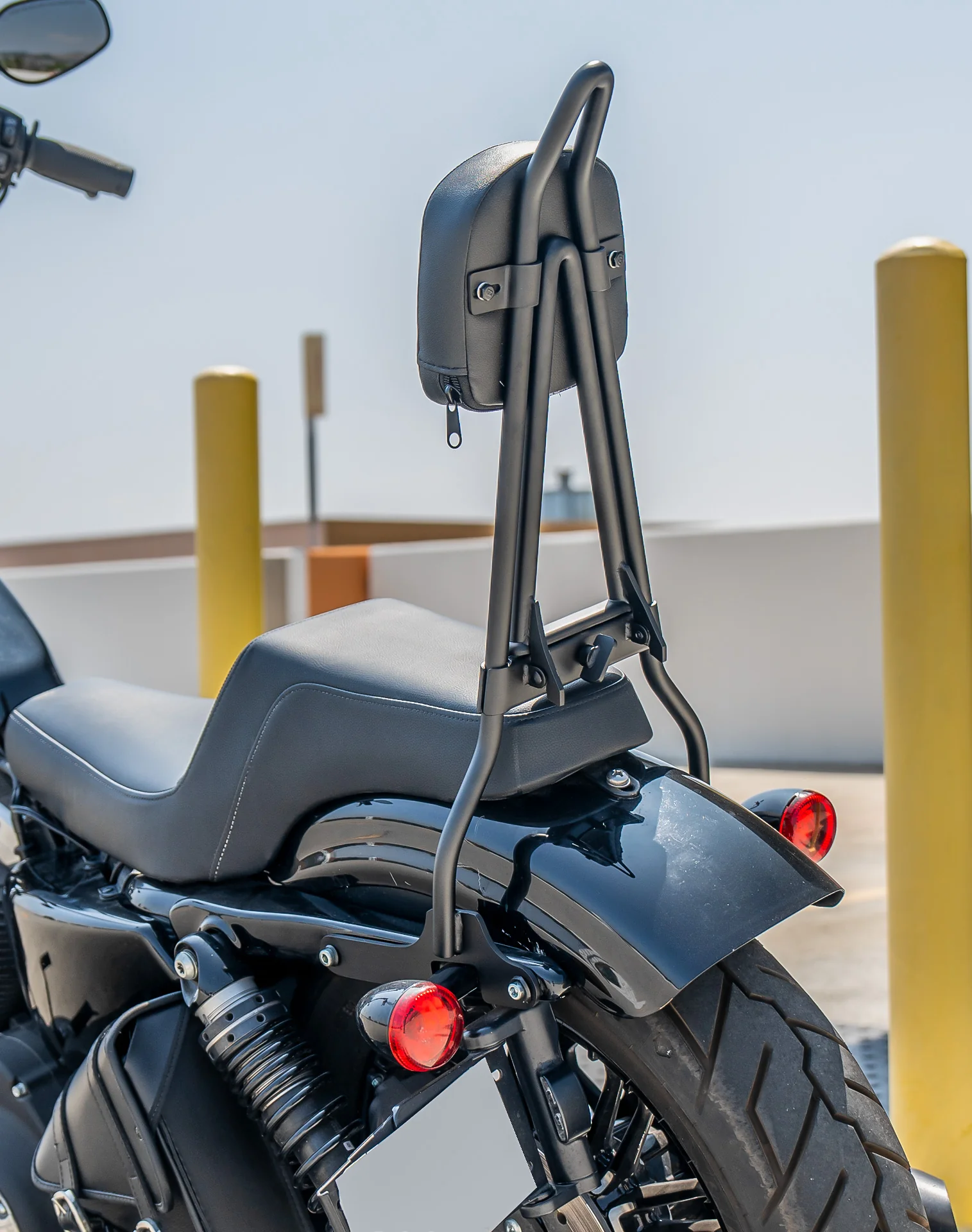 Viking Iron Born Plain Short Backrest Pad for Kawasaki Foldable Sissy Bar - Image 5