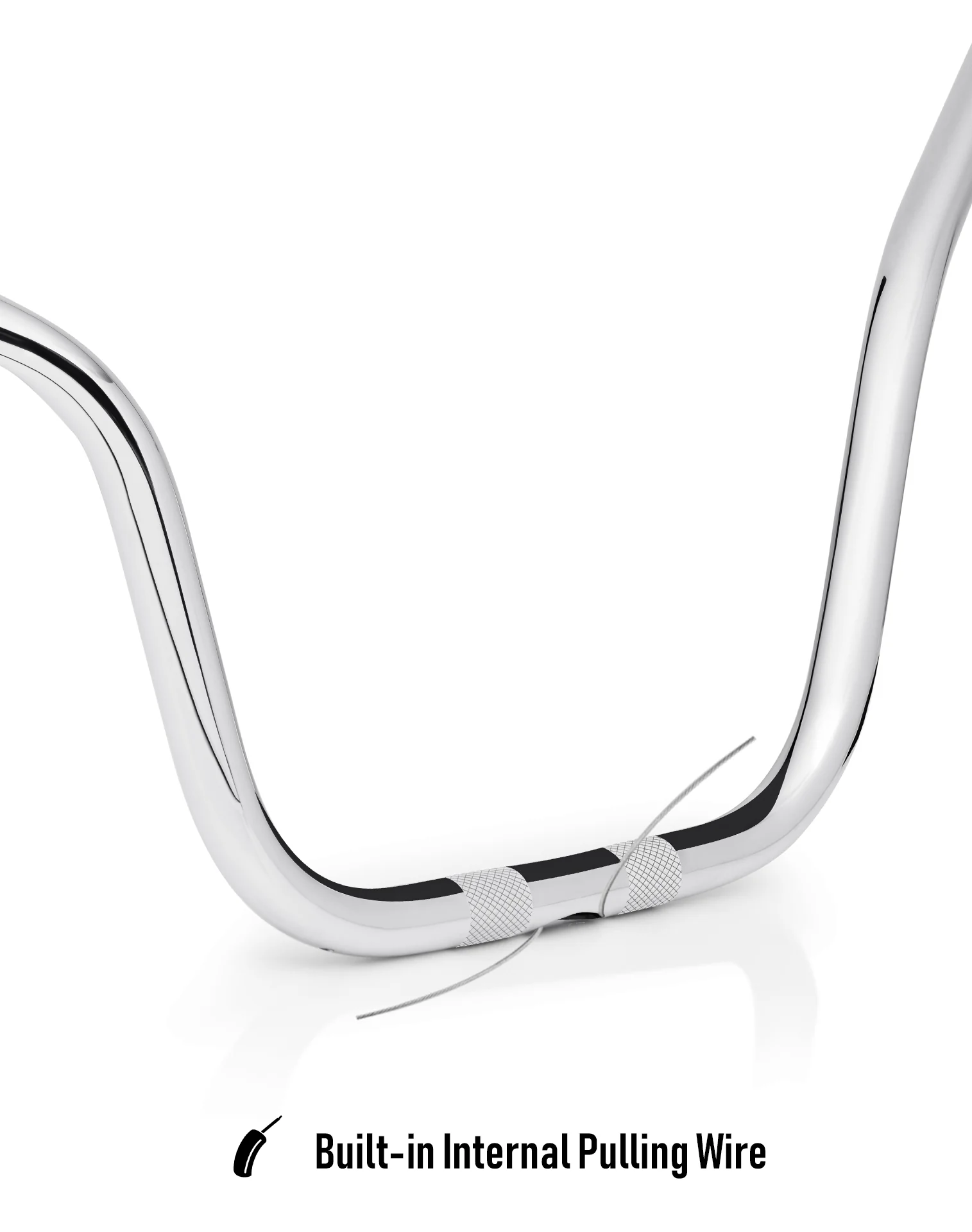 Viking Iron Born Voyage 12" Handlebar for Harley Electra Glide Highway King FLHFB Chrome - Image 7