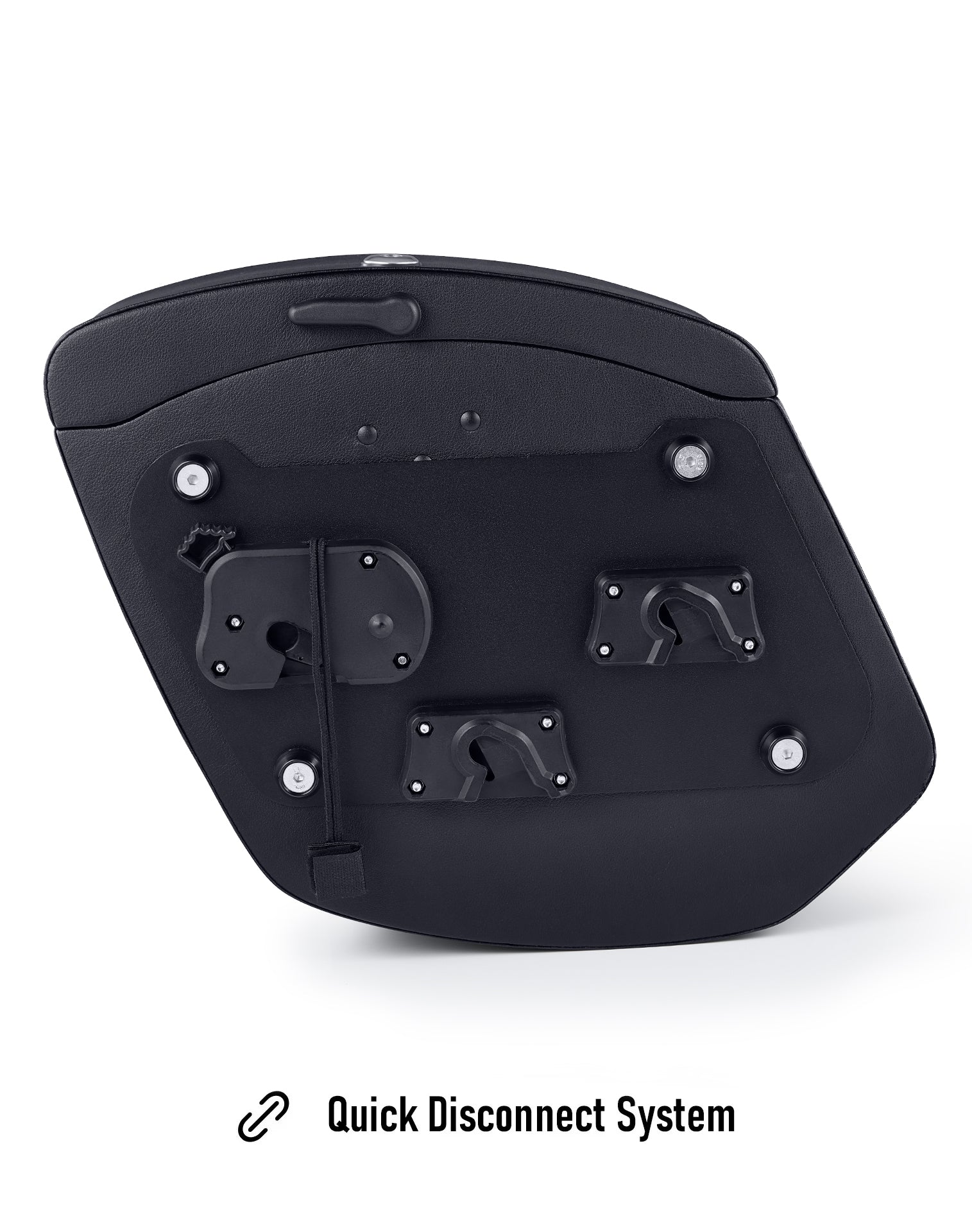 24L - Ironclad Quick-Mount Medium Honda Rebel 300 Leather Wrapped Hard Saddlebags - Image 9
