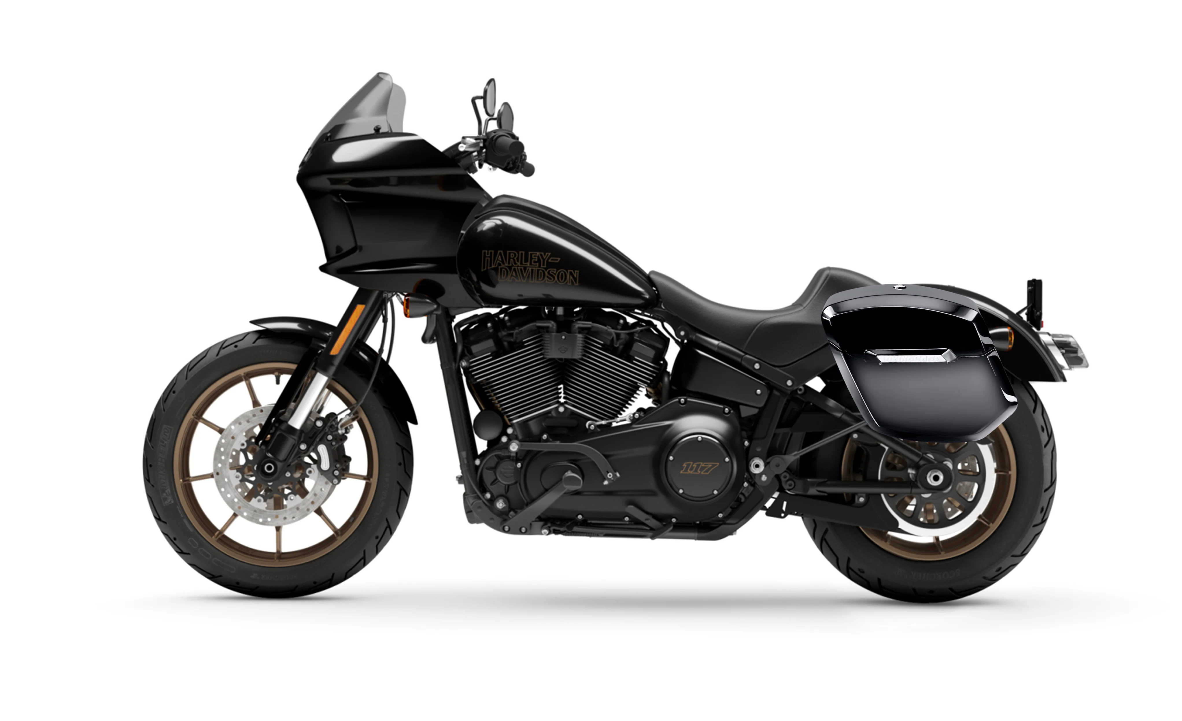 24L - Ironclad Quick-Mount Medium Harley Softail Low Rider ST Painted Hard Saddlebags - Image 2