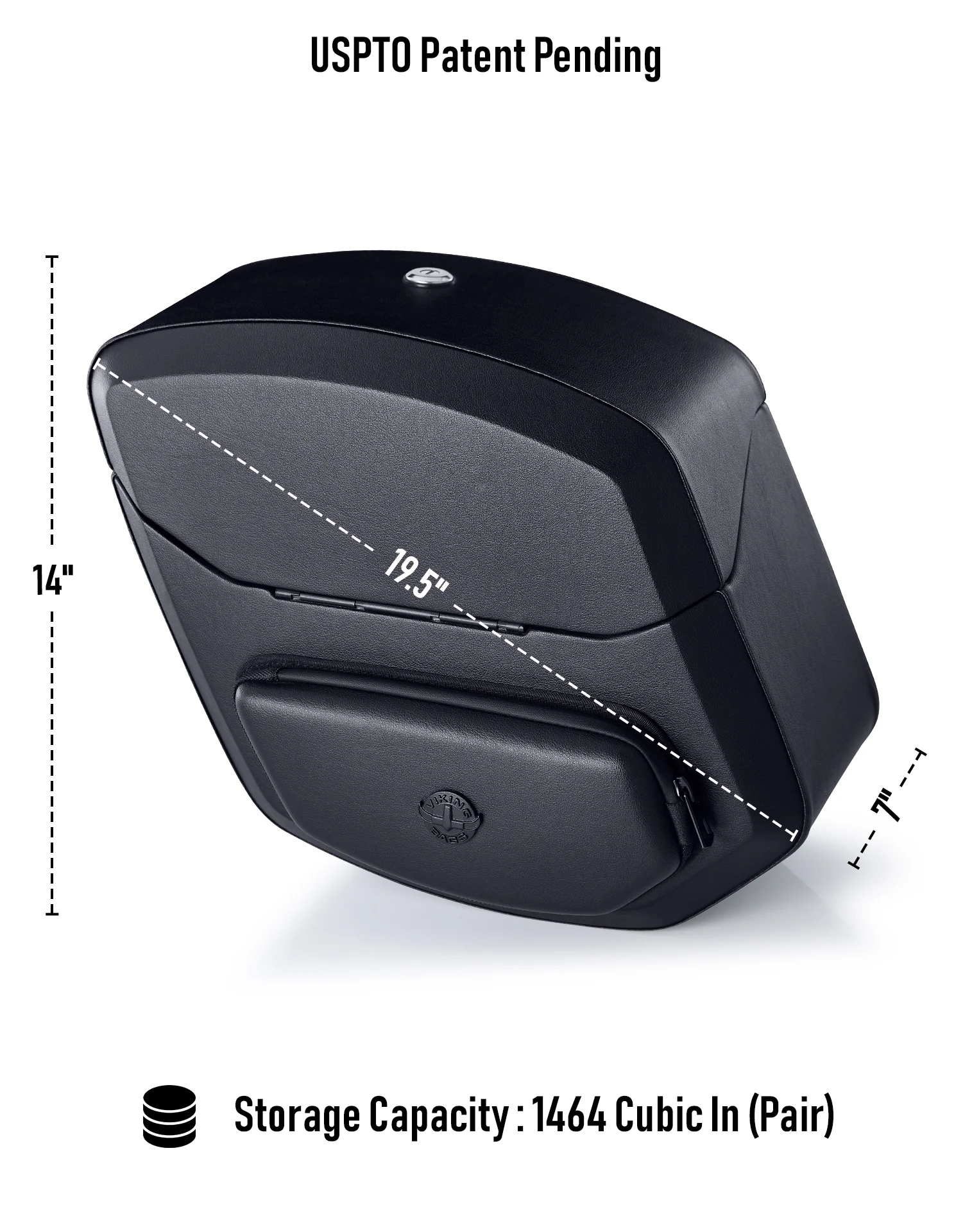 24L - Ironclad Quick-Mount Medium Triumph Bonneville T120 Leather Wrapped Hard Saddlebags - Image 7