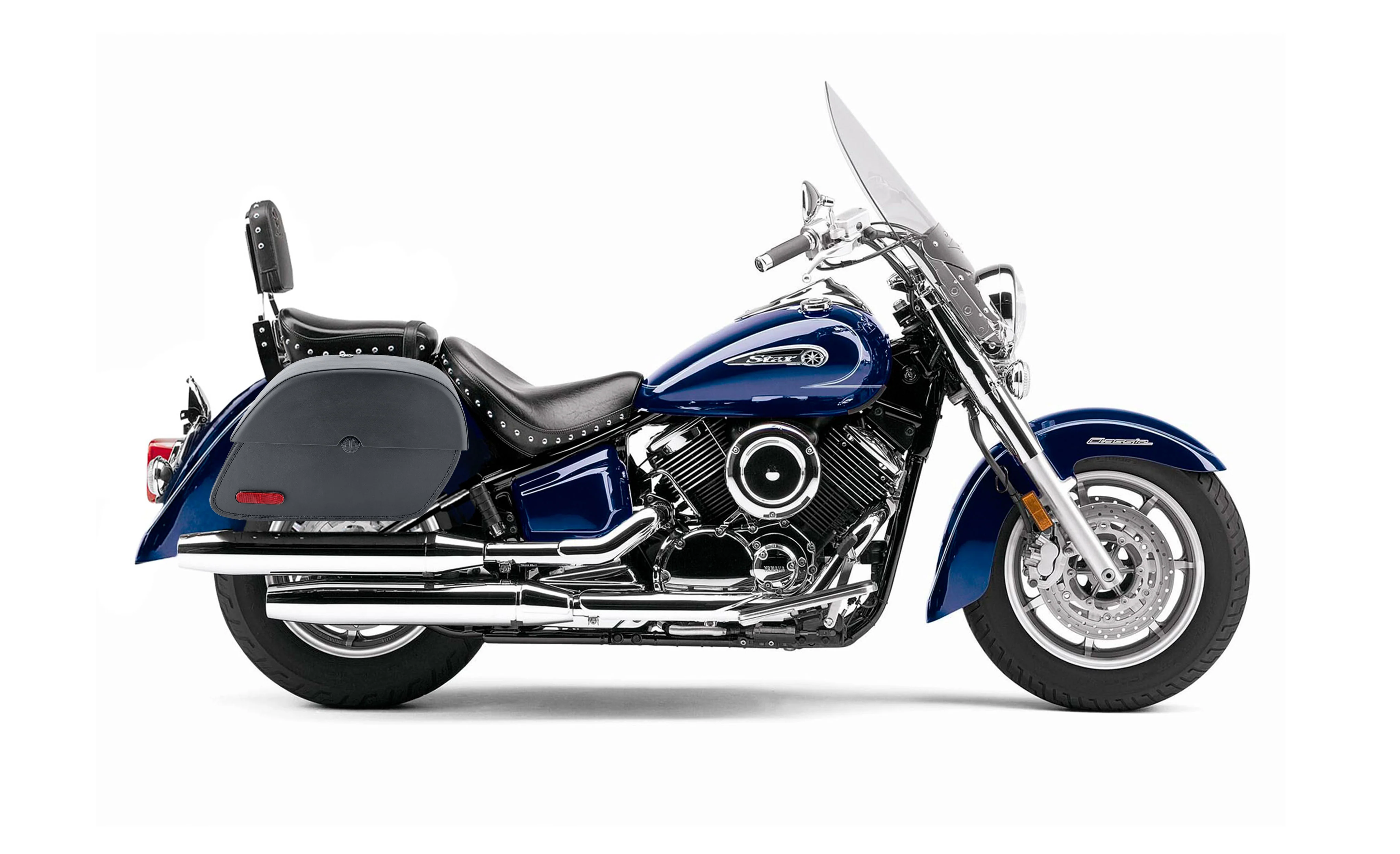 28L - Panzer Medium Hard Mount Yamaha Silverado Motorcycle Saddlebags - Image 2