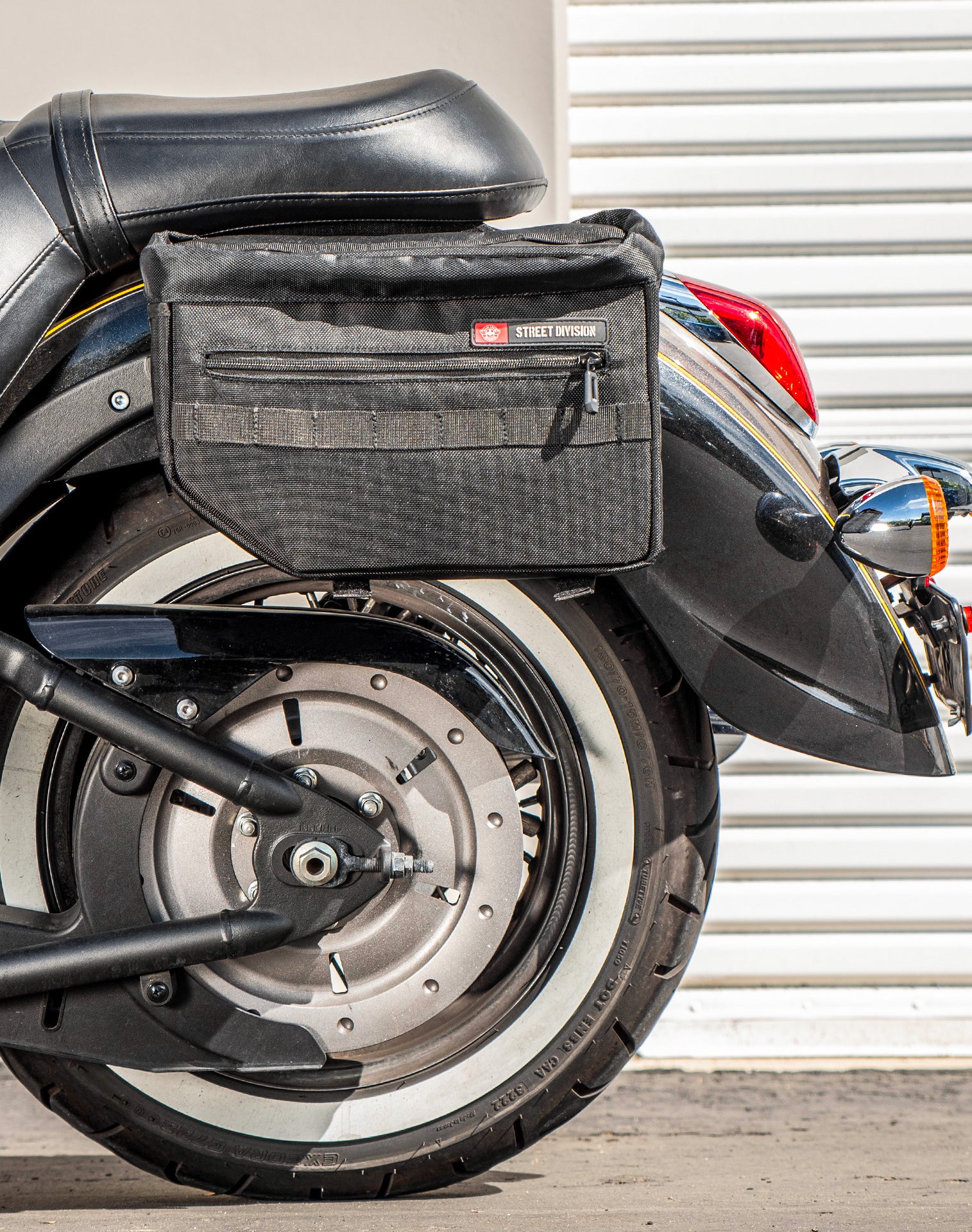 18L - Patriot Medium Kawasaki Vulcan 900 Classic VN900 Motorcycle Throw Over Saddlebags - Image 4