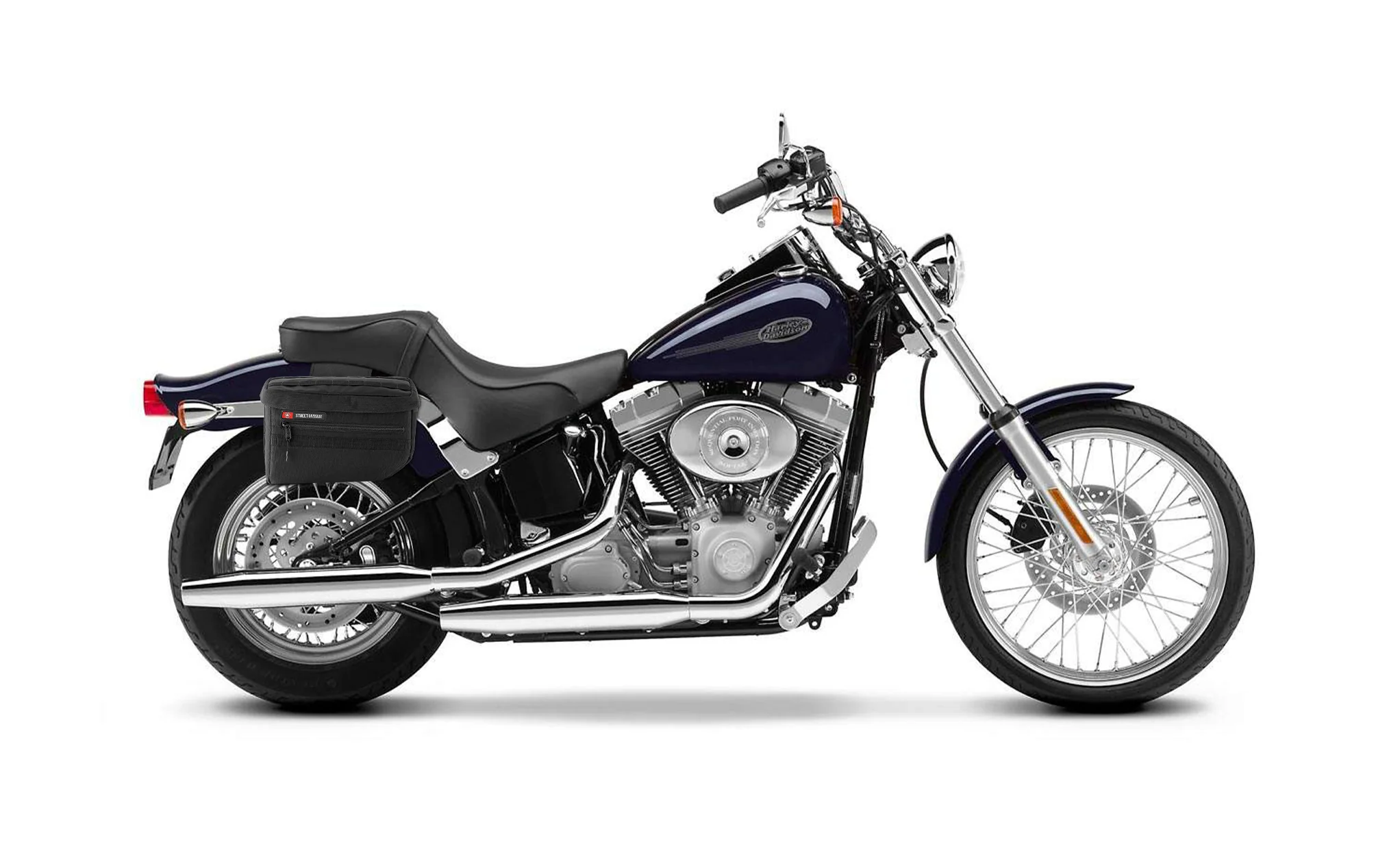 18L - Patriot Medium Motorcycle Throw Over Saddlebags for Harley Softail Standard FXST/I - Image 2