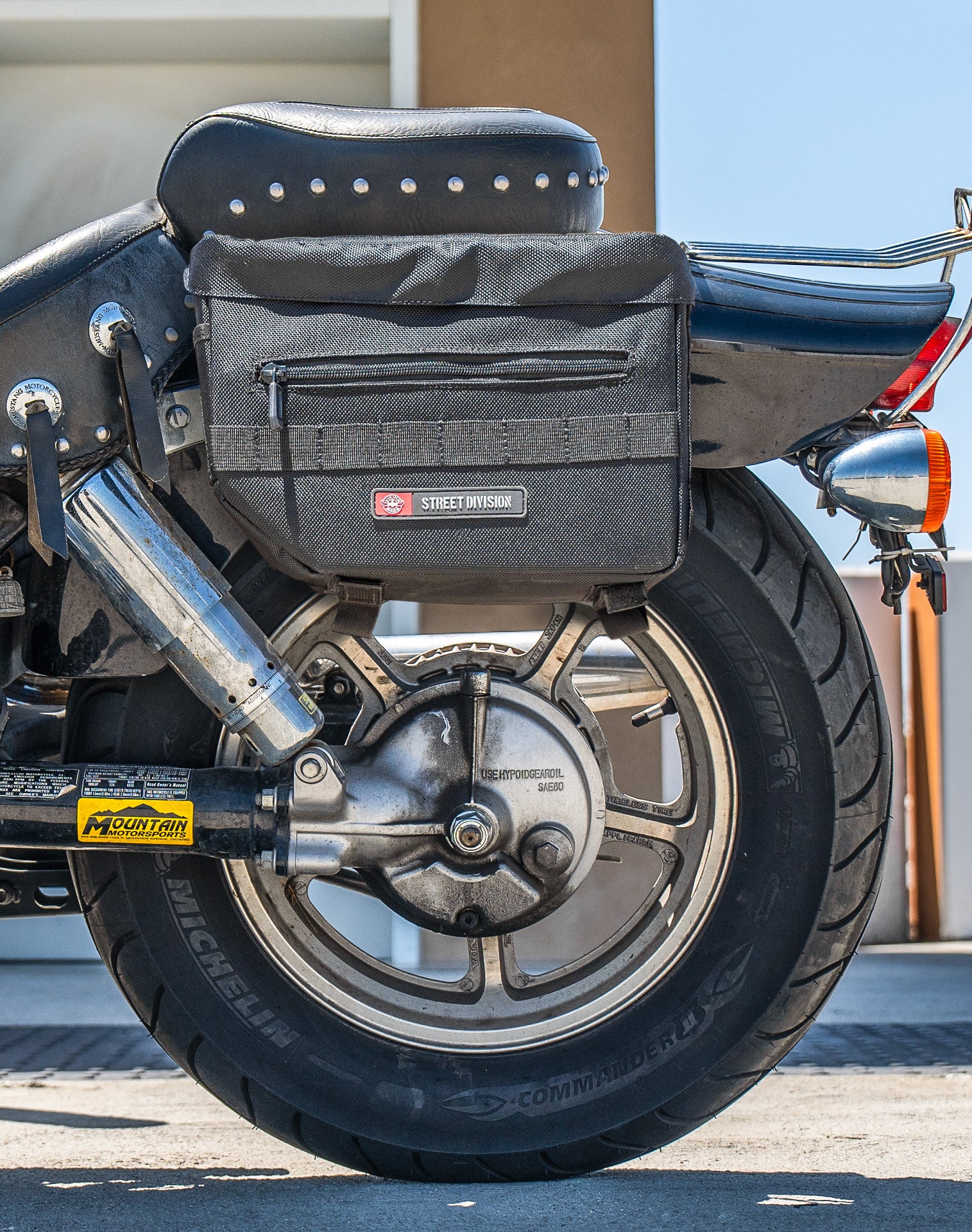 10L - Patriot Small Honda Shadow 1100 Spirit Throw Over Saddlebags - Image 3