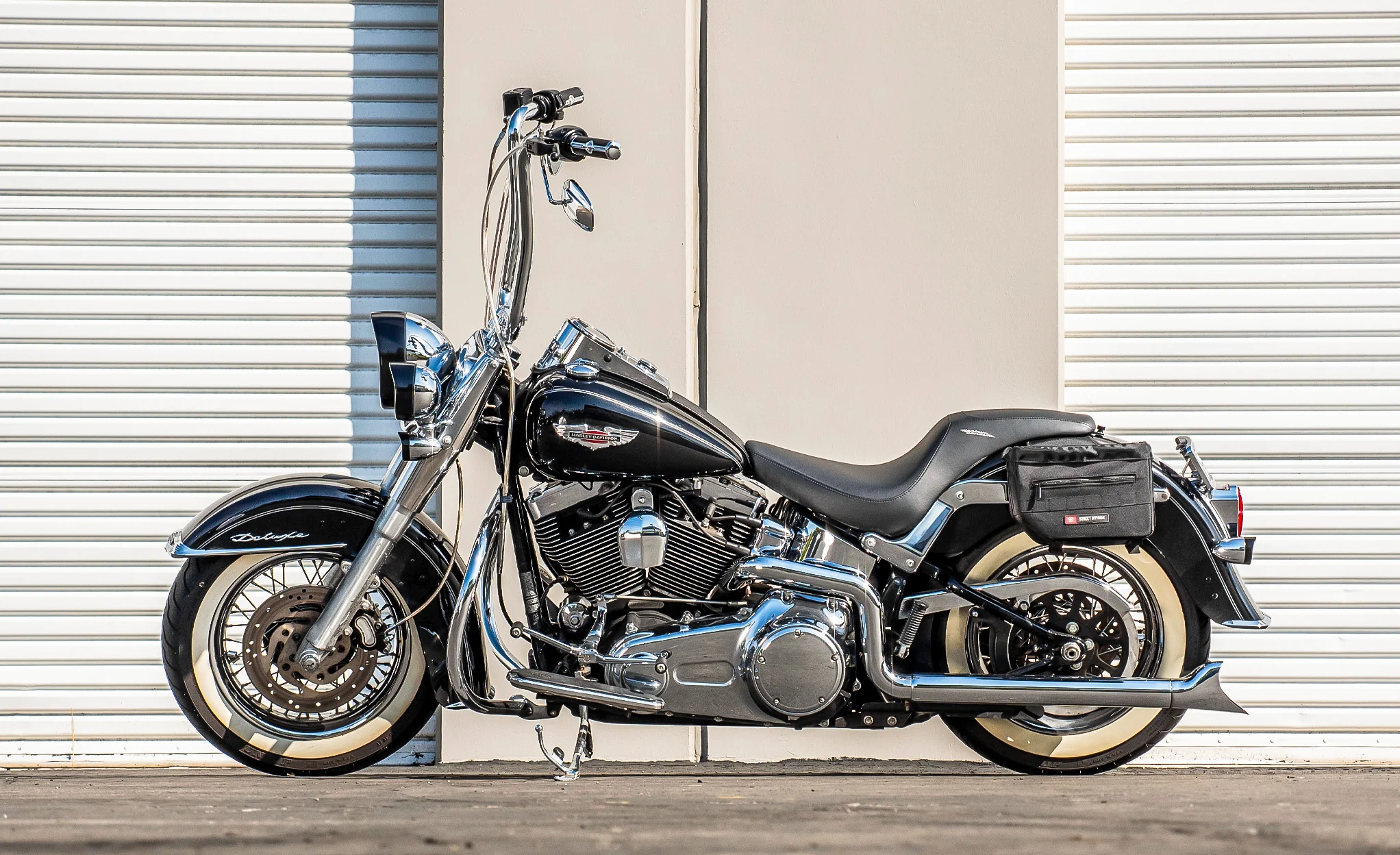 10L - Patriot Small Motorcycle Throw Over Saddlebags for Harley Softail Deluxe FLSTN/I - Image 2