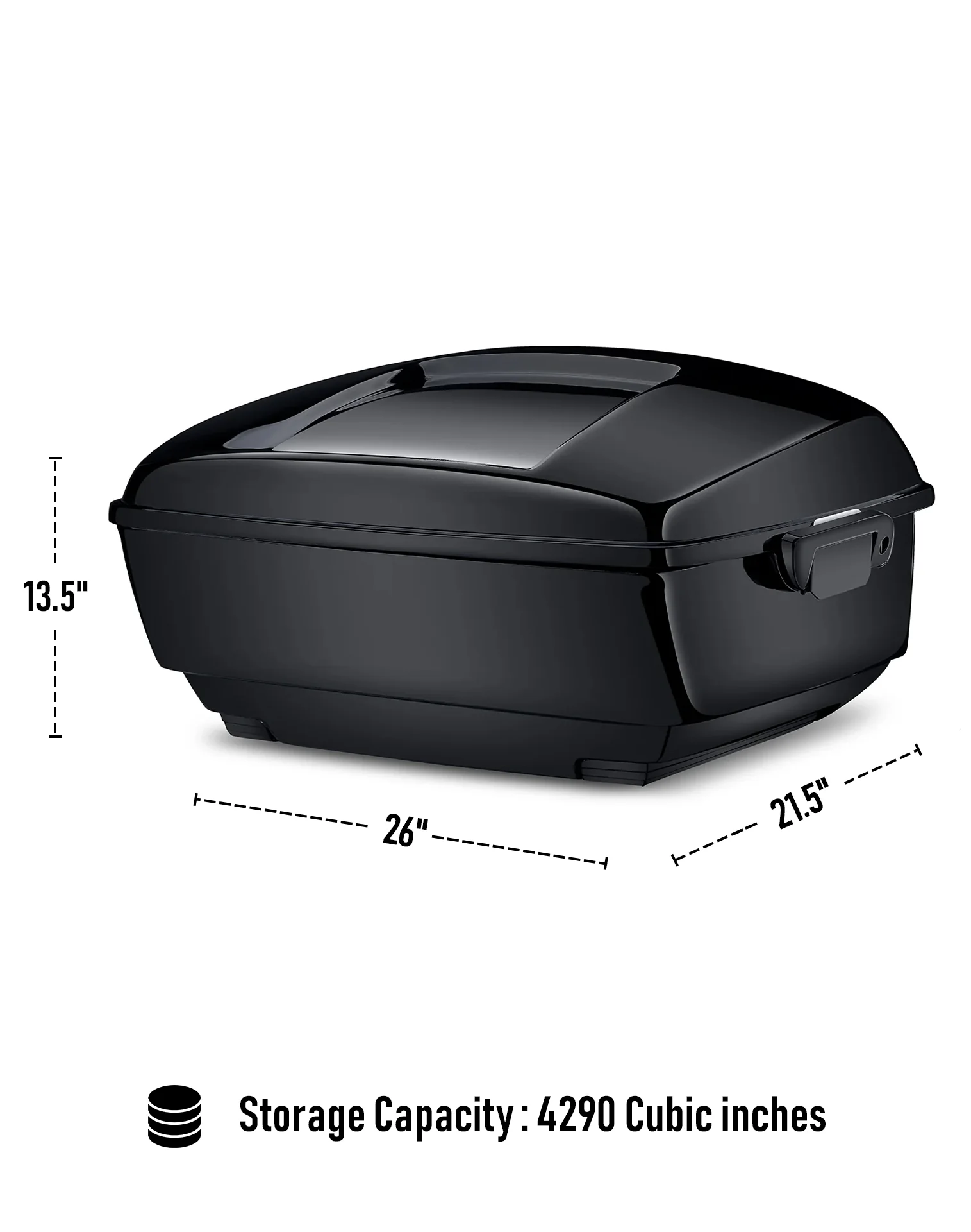 70L - Premium Extra Large Motorcycle Trunk for Harley Electra Glide - Image 7