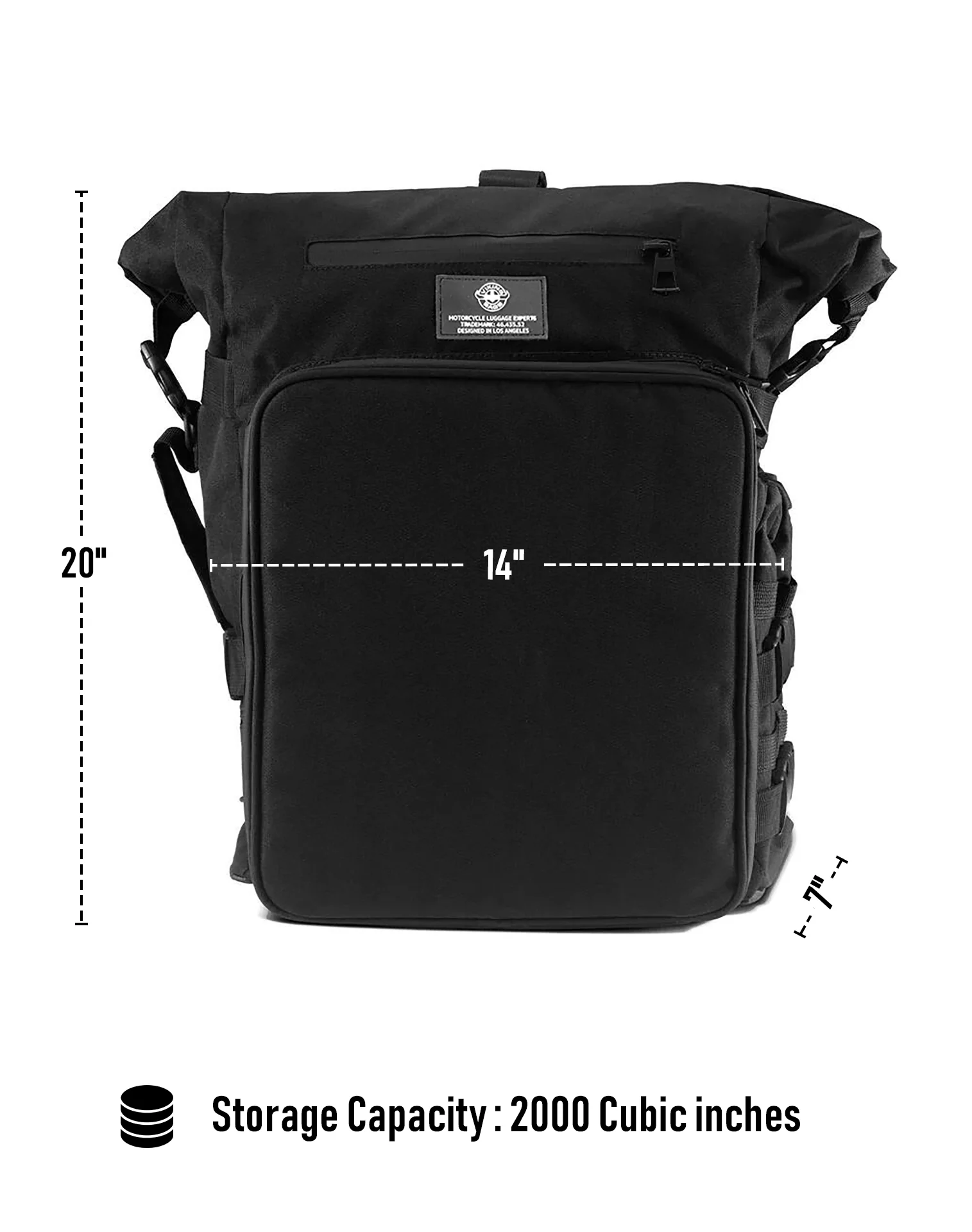 32L - Renegade XL Victory Motorcycle Sissy Bar Bag - Image 7