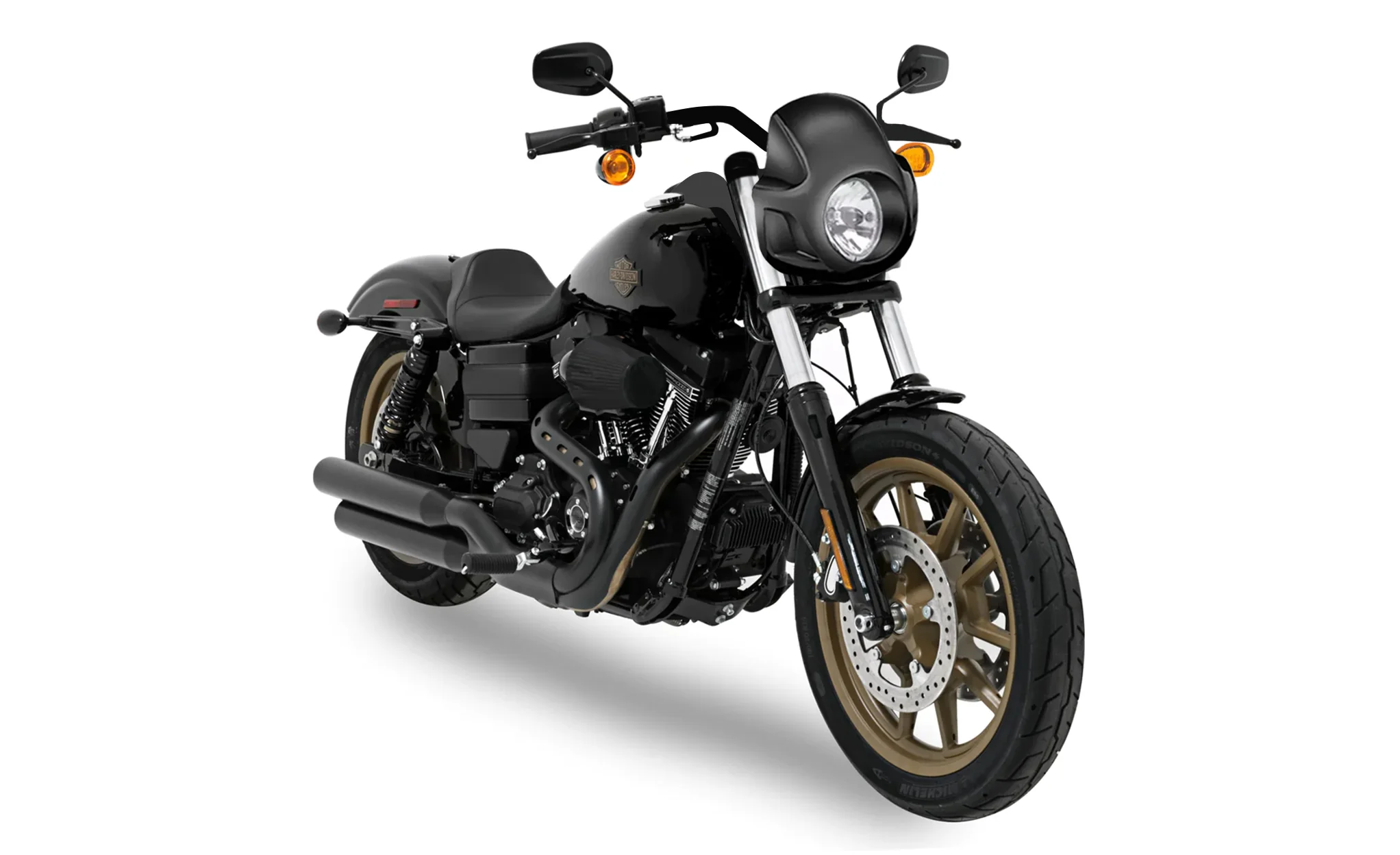 Viking Strider Sport Motorcycle Fairing For Harley Dyna Low Rider S FXDLS Gloss Black - Image 2