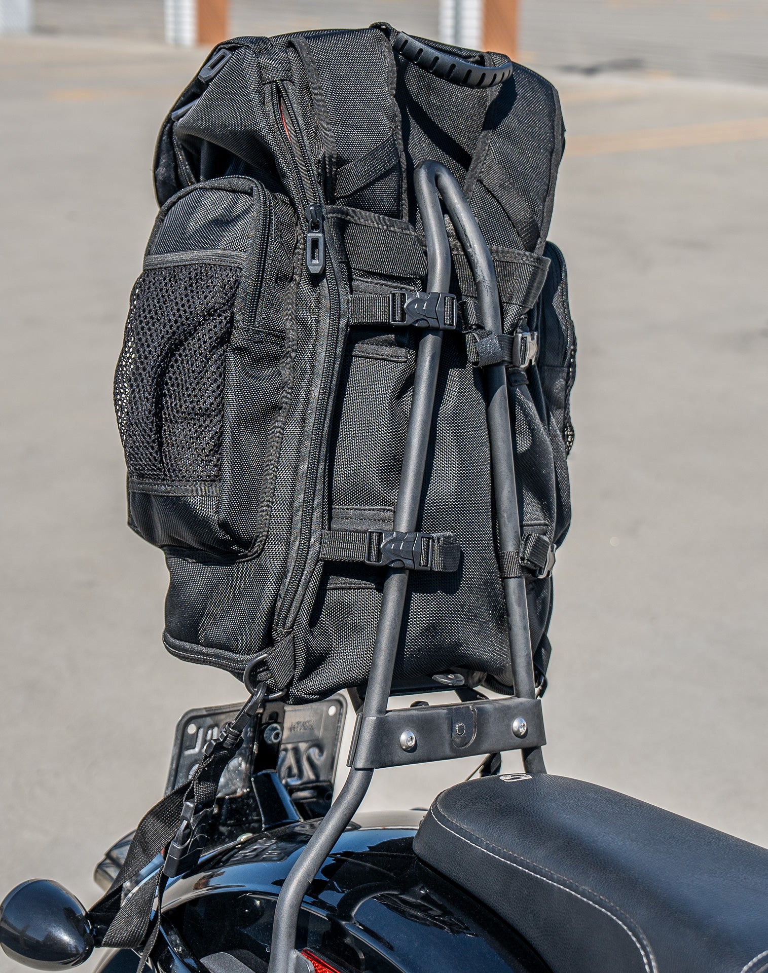 32L - Trident Large Indian Motorcycle Sissy Bar Backpack - Image 5