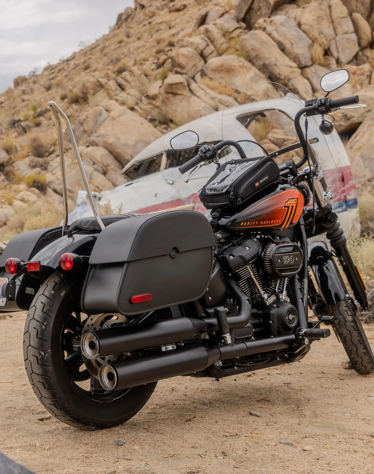 7L - Voyage Tank Bag for Harley Softail Fat Boy FLFB - Image 3