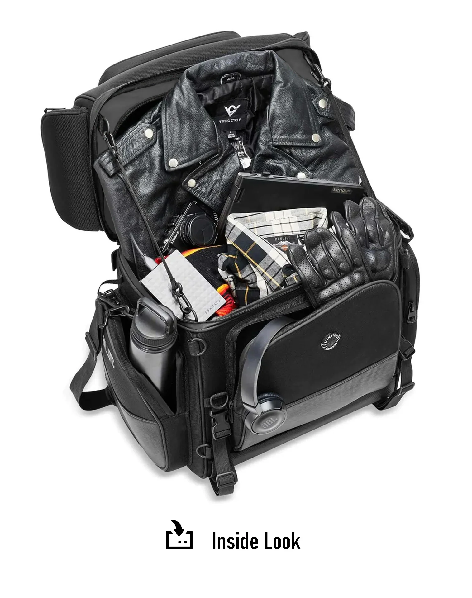 57L - Voyage Premium XL Honda Motorcycle Tail Bag - Image 8